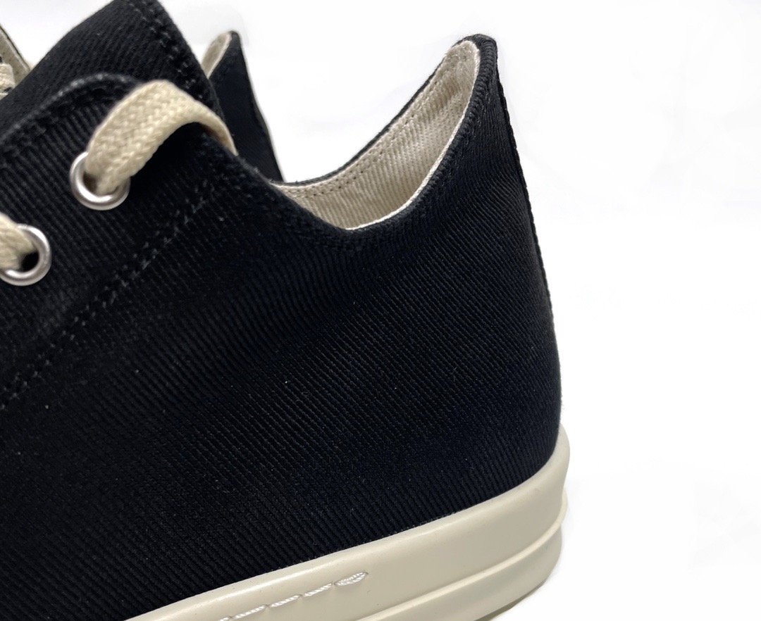 Кроссовки унисекс в стиле Rick Owens DRKSHDW 23SS черного цвета 