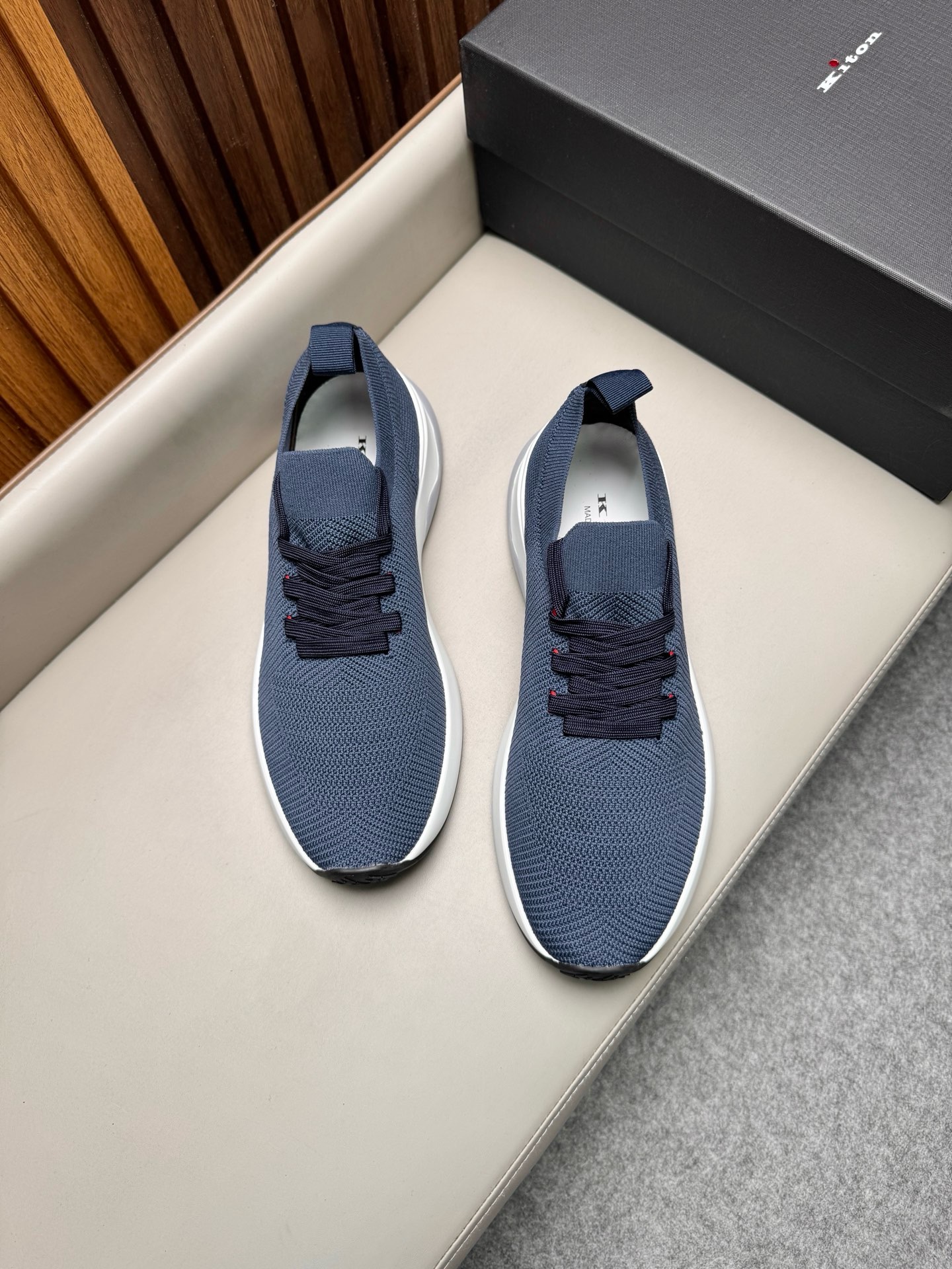 Кроссовки мужские Kiton Fits синего цвета