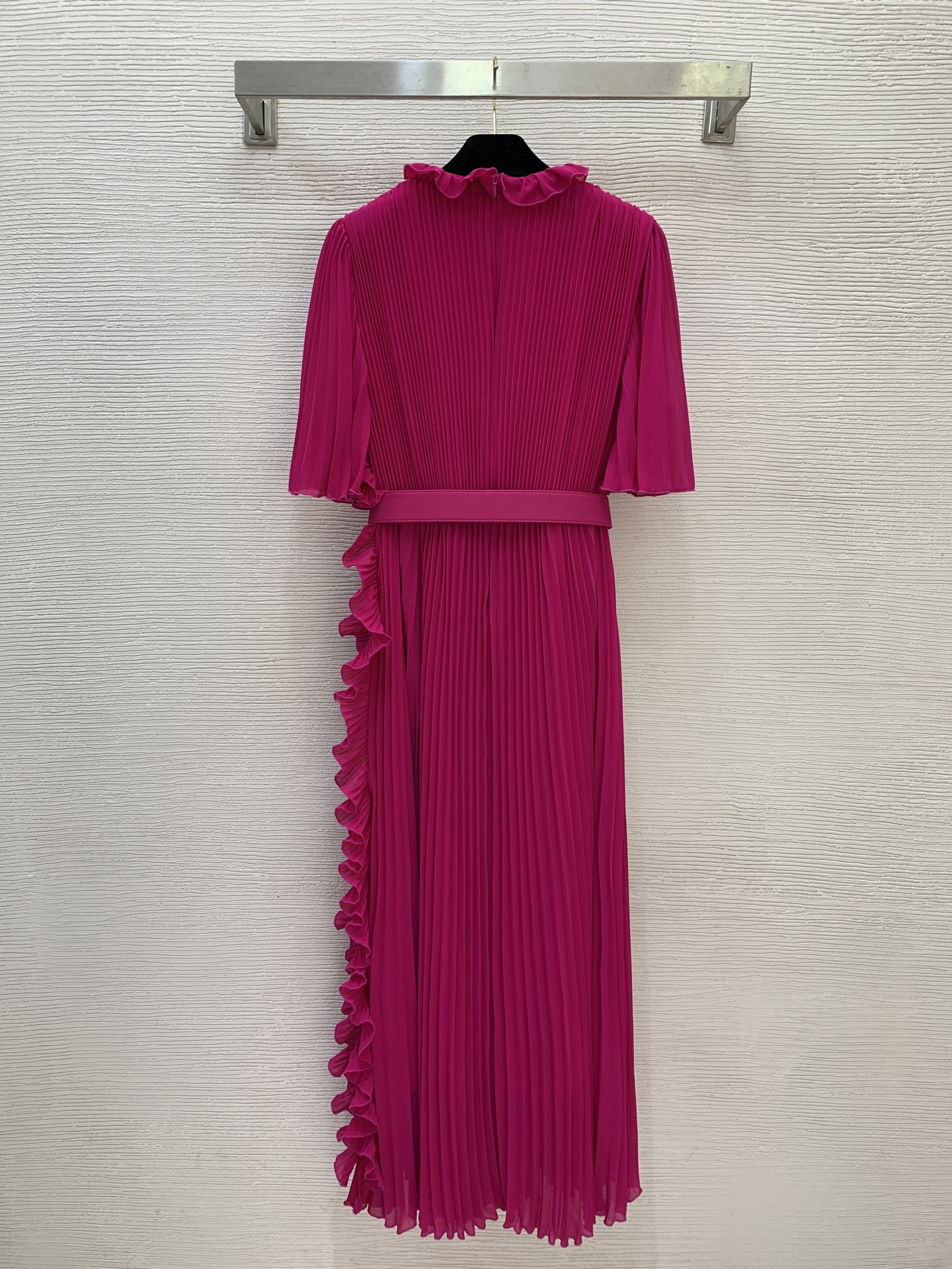 Платье женское в стиле Zimmermann плиссированное с оборками и поясом