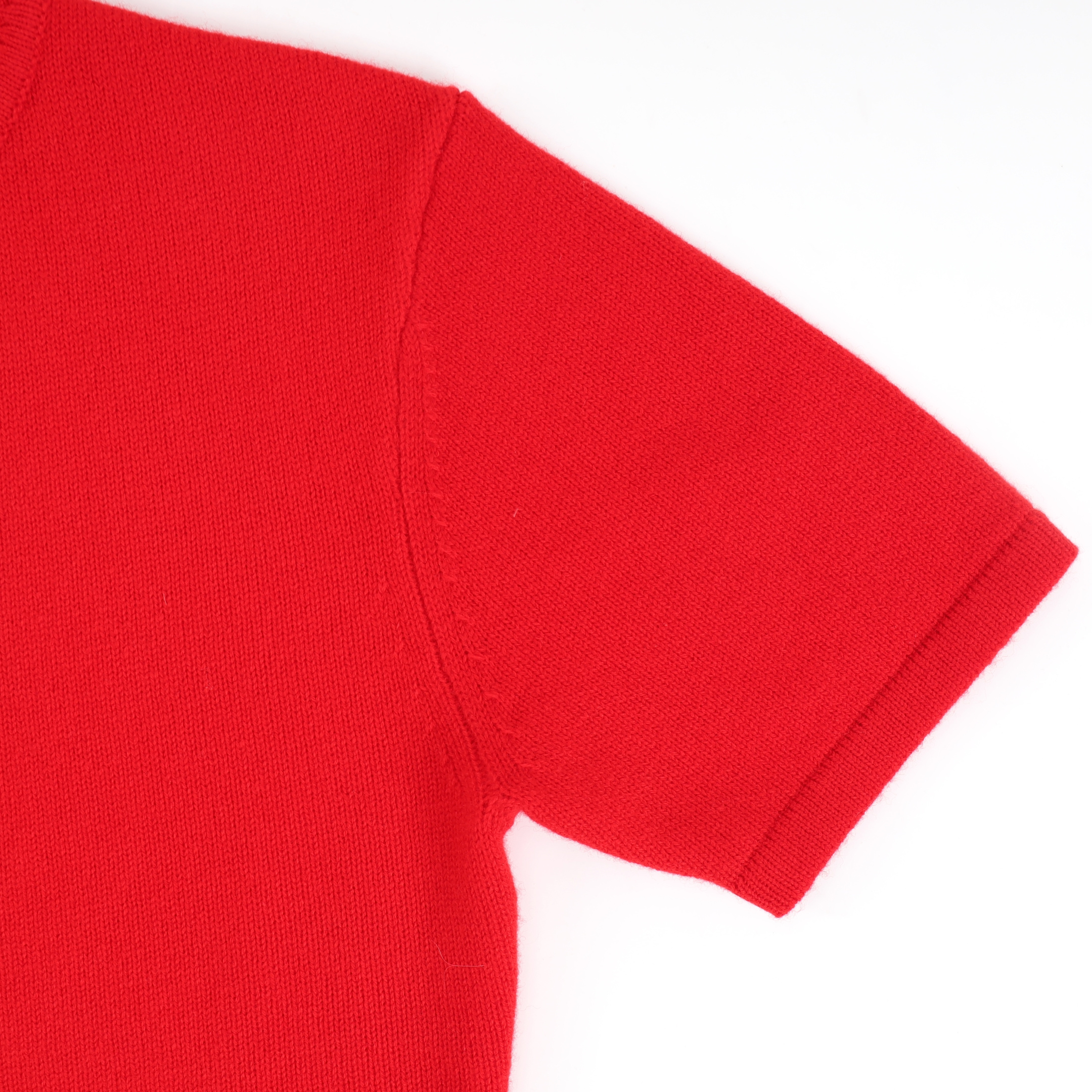 Платье трикотажное женское в стиле Jacquemus красного цвета