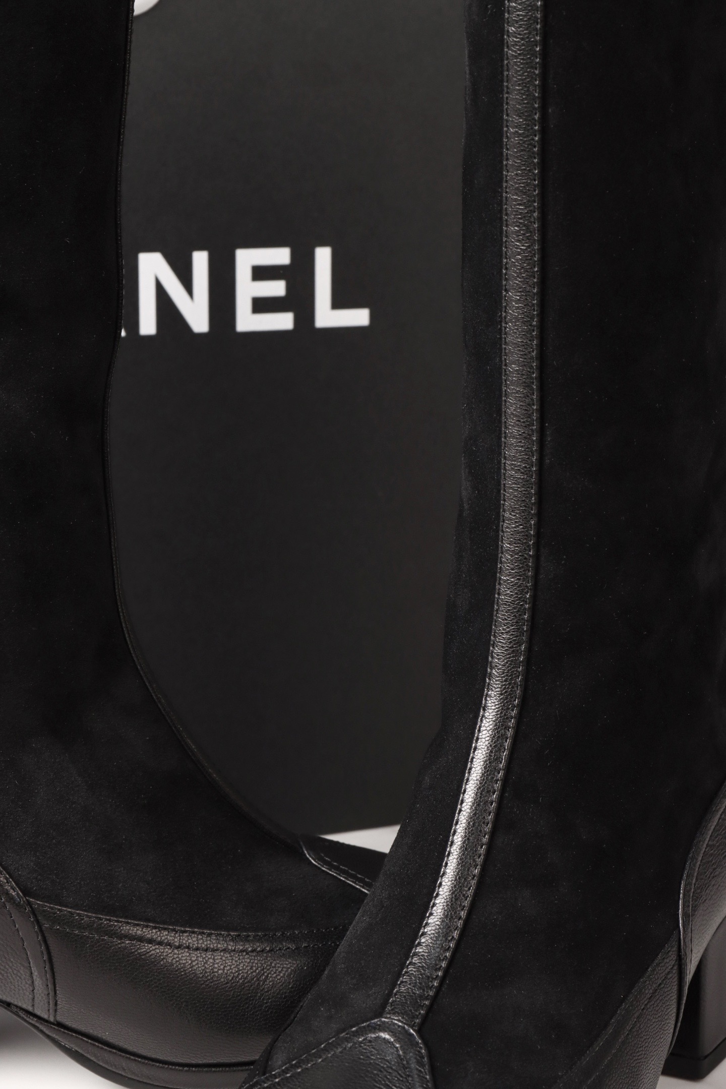 Сапоги женские Chanel Riding Boots чёрного цвета
