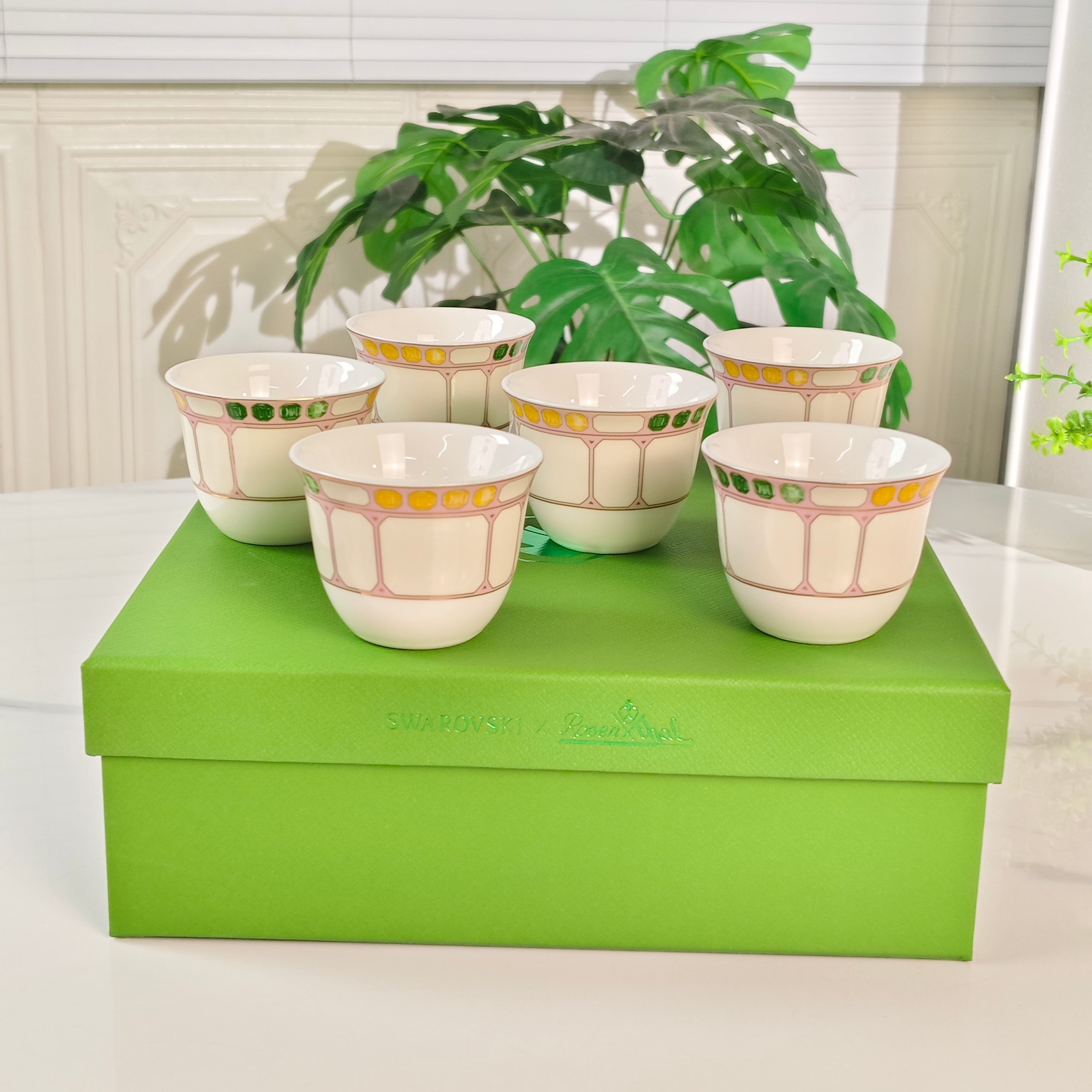 Чайный набор  в стиле Swarovski x Rosenthal из керамики