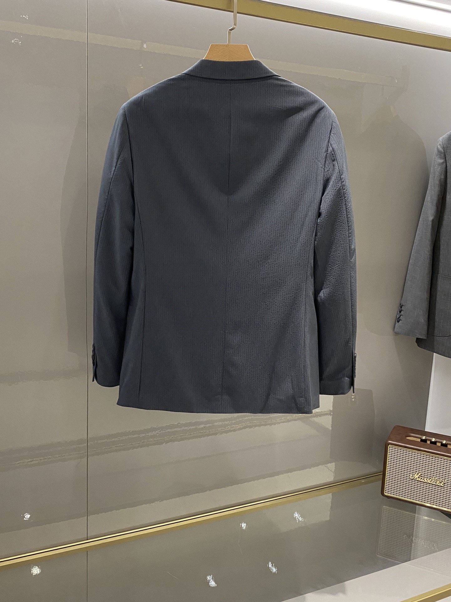 Пиджак мужской в стиле Dior серо-голубой (лёгкий, slim fit)