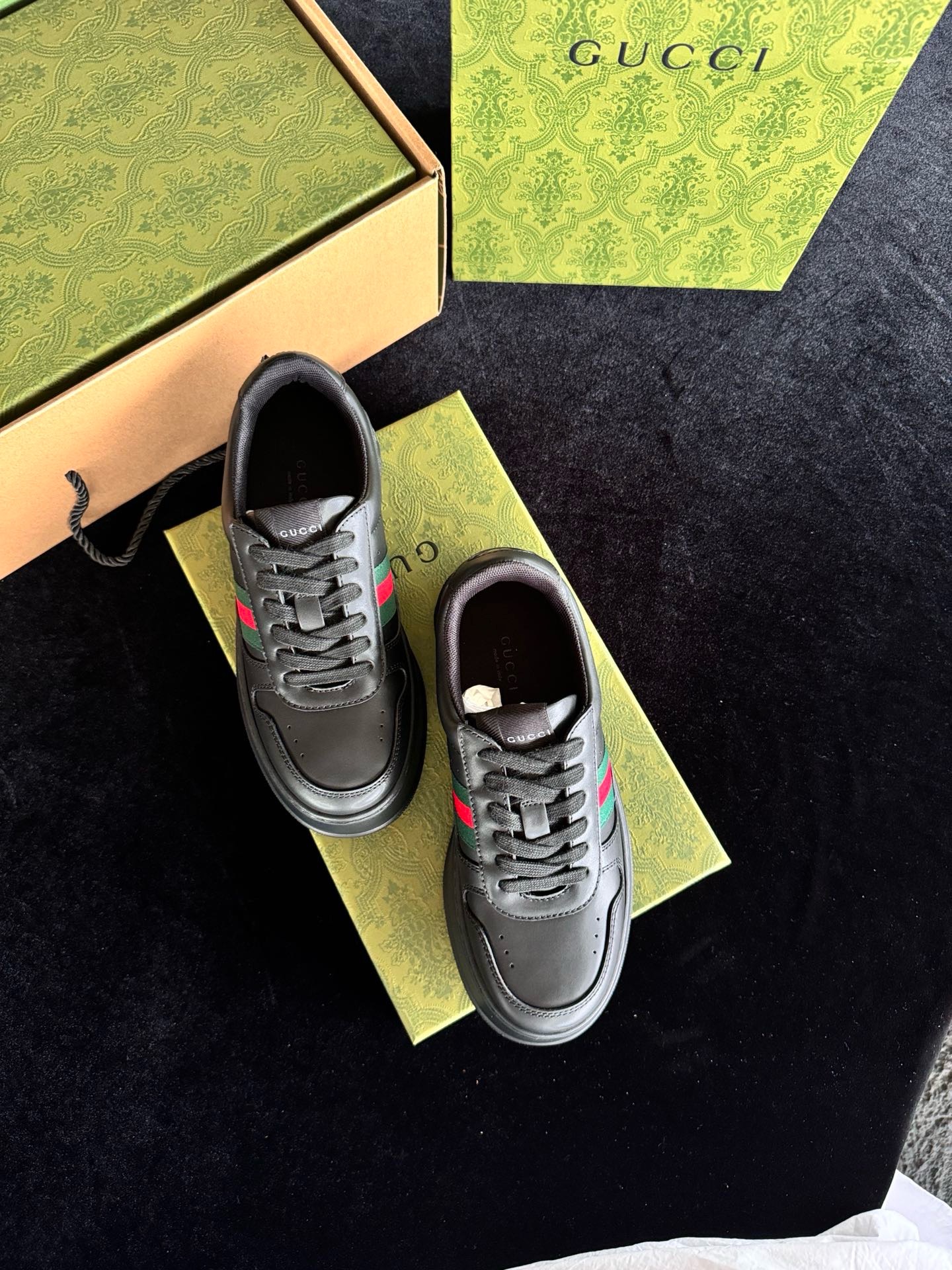 Кеды Gucci Ace чёрного цвета
