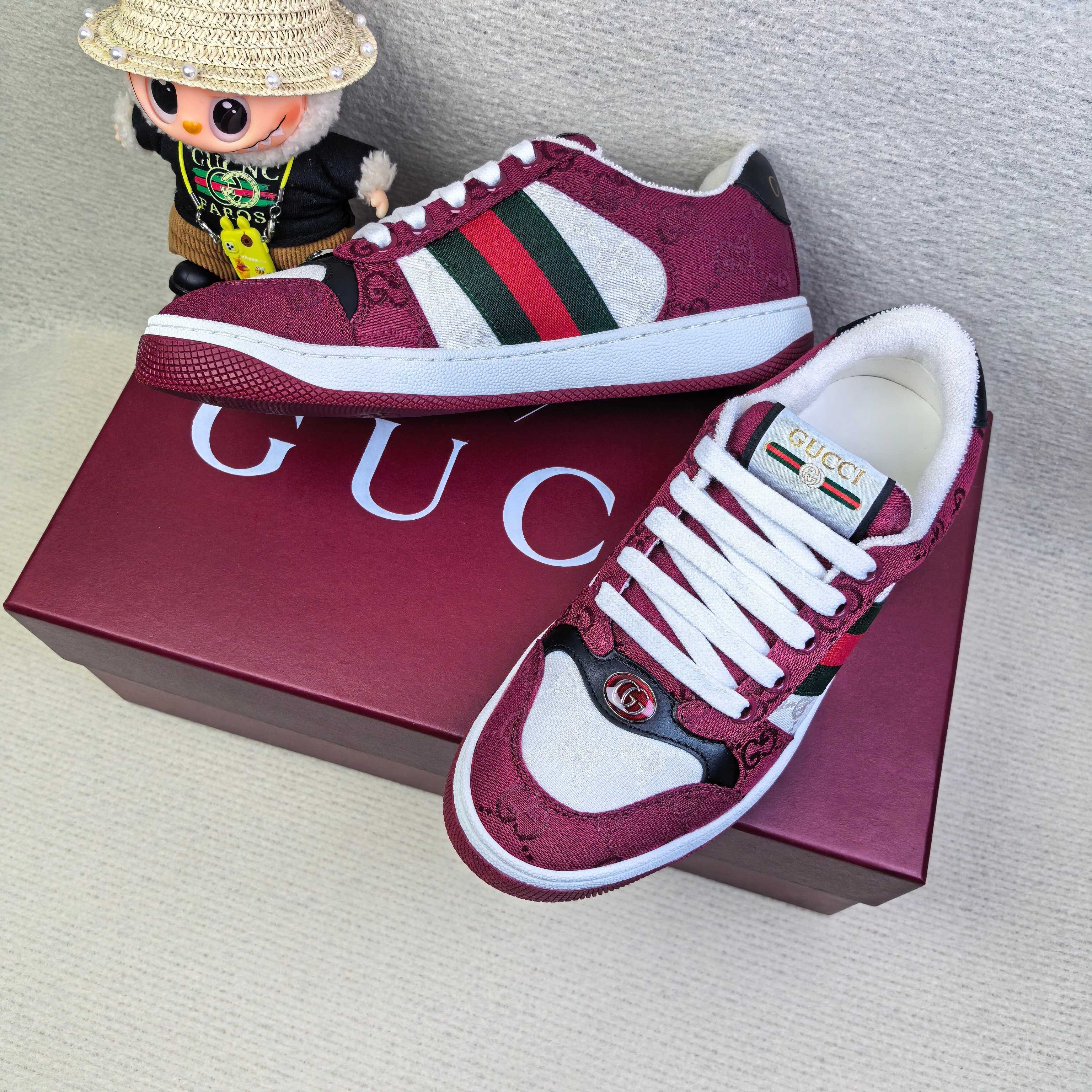 Кроссовки унисекс в стиле Gucci комбинированного цвета