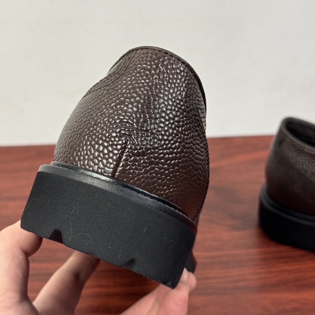 Туфли - дерби мужские в стиле Ermenegildo Zegna Aosta коричневого цвета