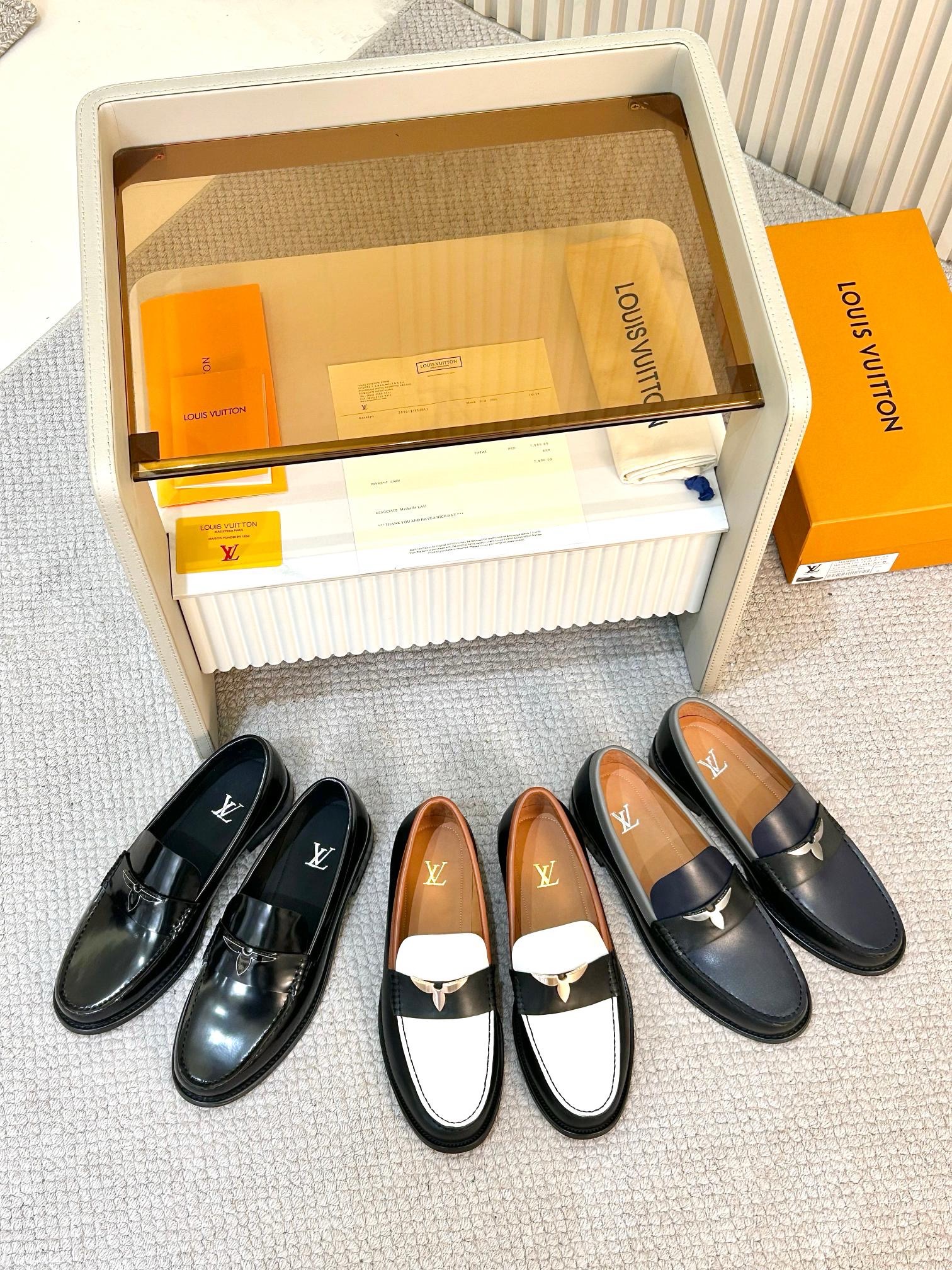 Лоферы мужские Louis Vuitton LV Oxford чёрного цвета