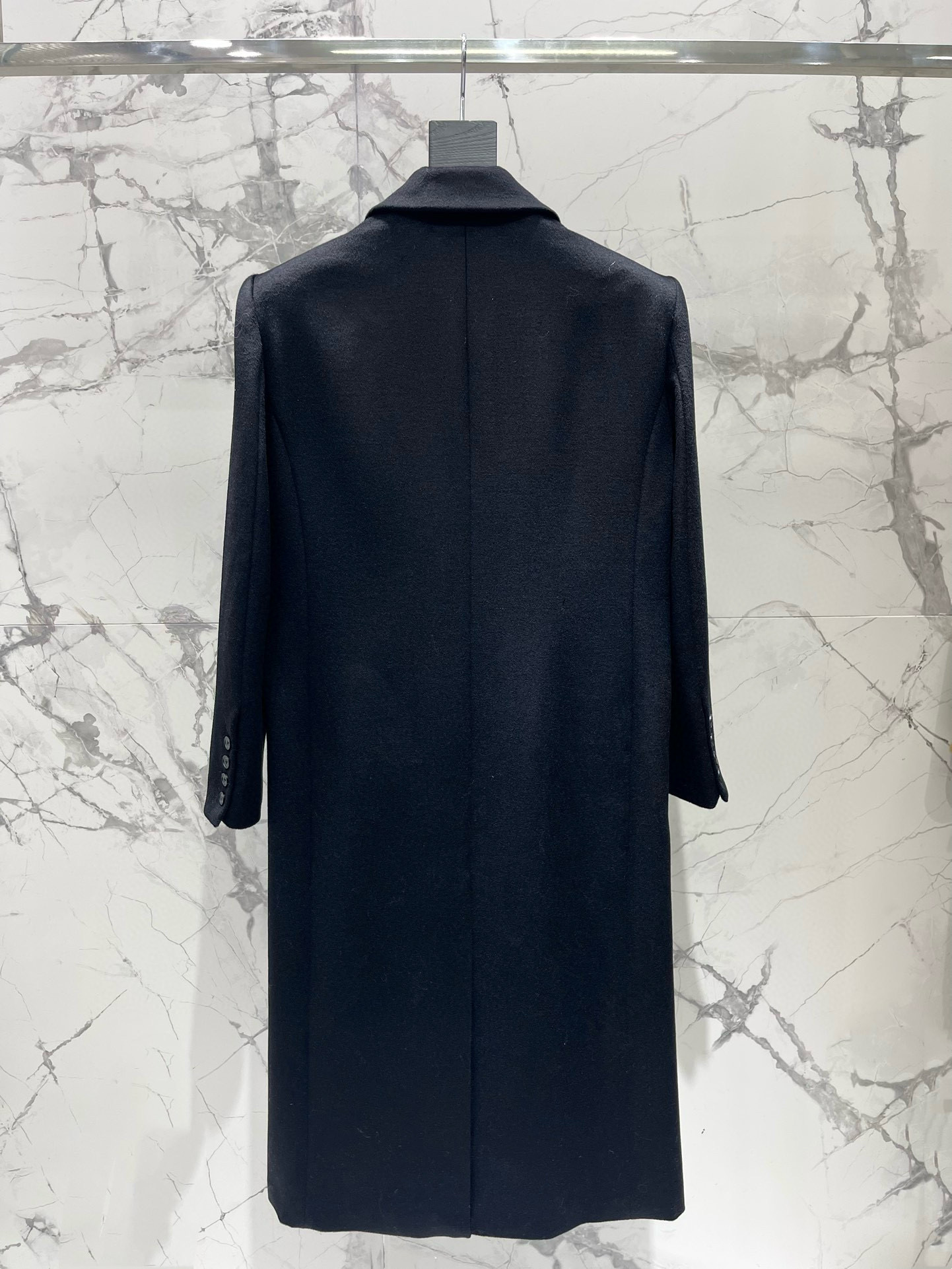 Пальто женское в стиле Saint Laurent из шерсти, свободного кроя