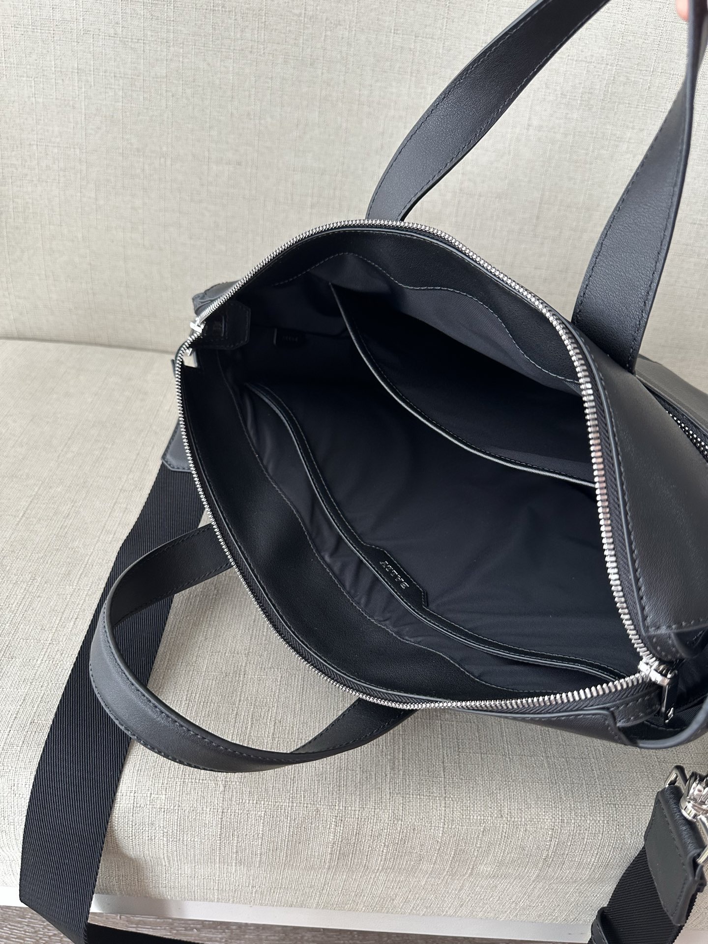 Сумка мужская для документов в стиле Bally из натуральной кожи