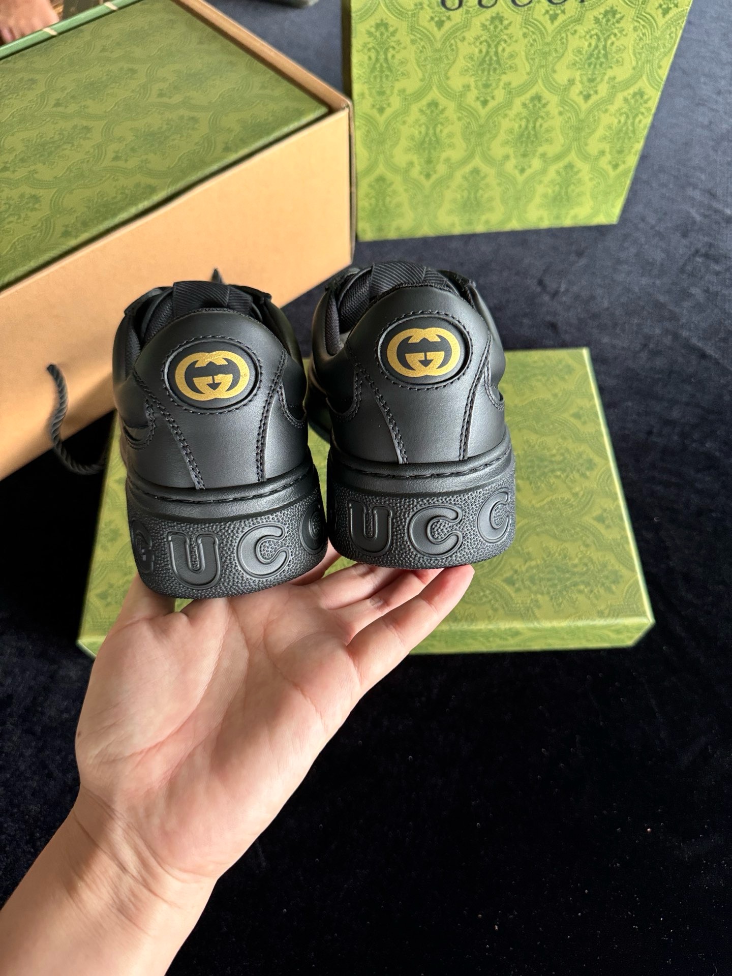 Кеды Gucci Ace чёрного цвета