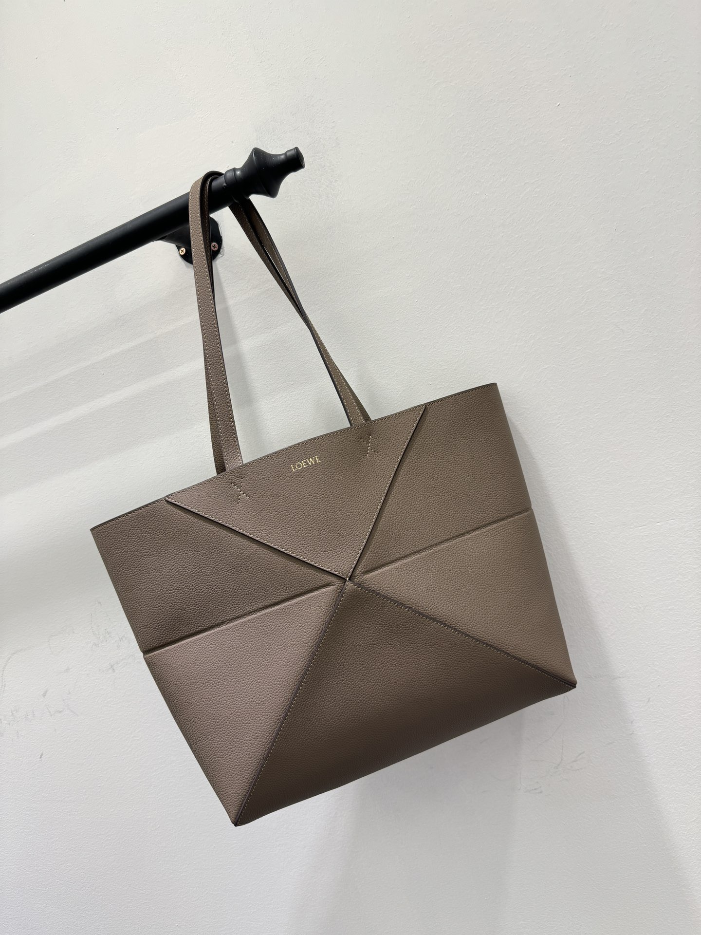 Сумка женская в стиле Loewe Puzzle Fold тауп (бежево-коричневого) цвета