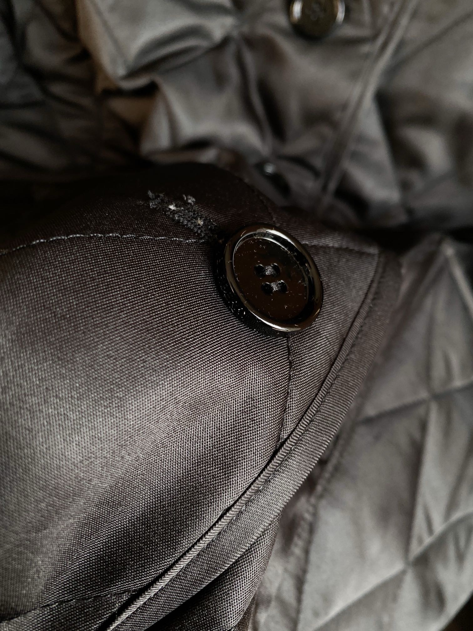 Куртка женская в стиле Burberry тёмно-синего цвета