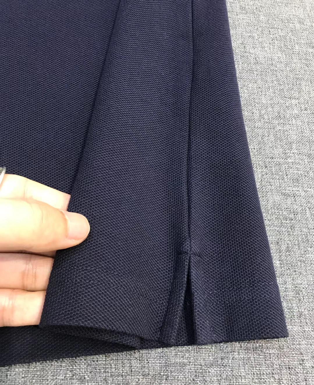 Поло мужское Kiton тёмно-синего цвета с коротким рукавом