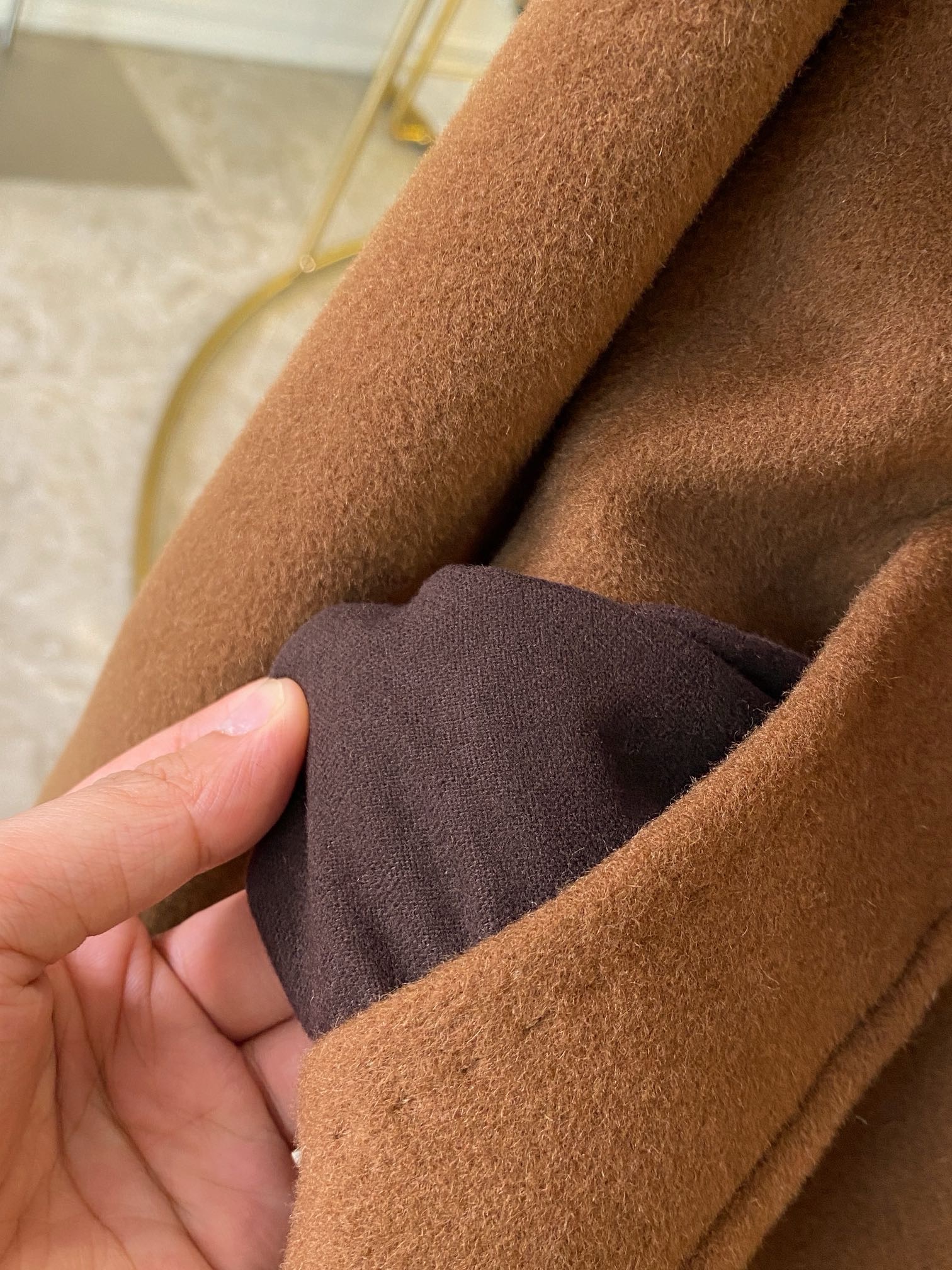 Пальто женское в стиле Max Mara Anne-Marie Beretta коричневого цвета