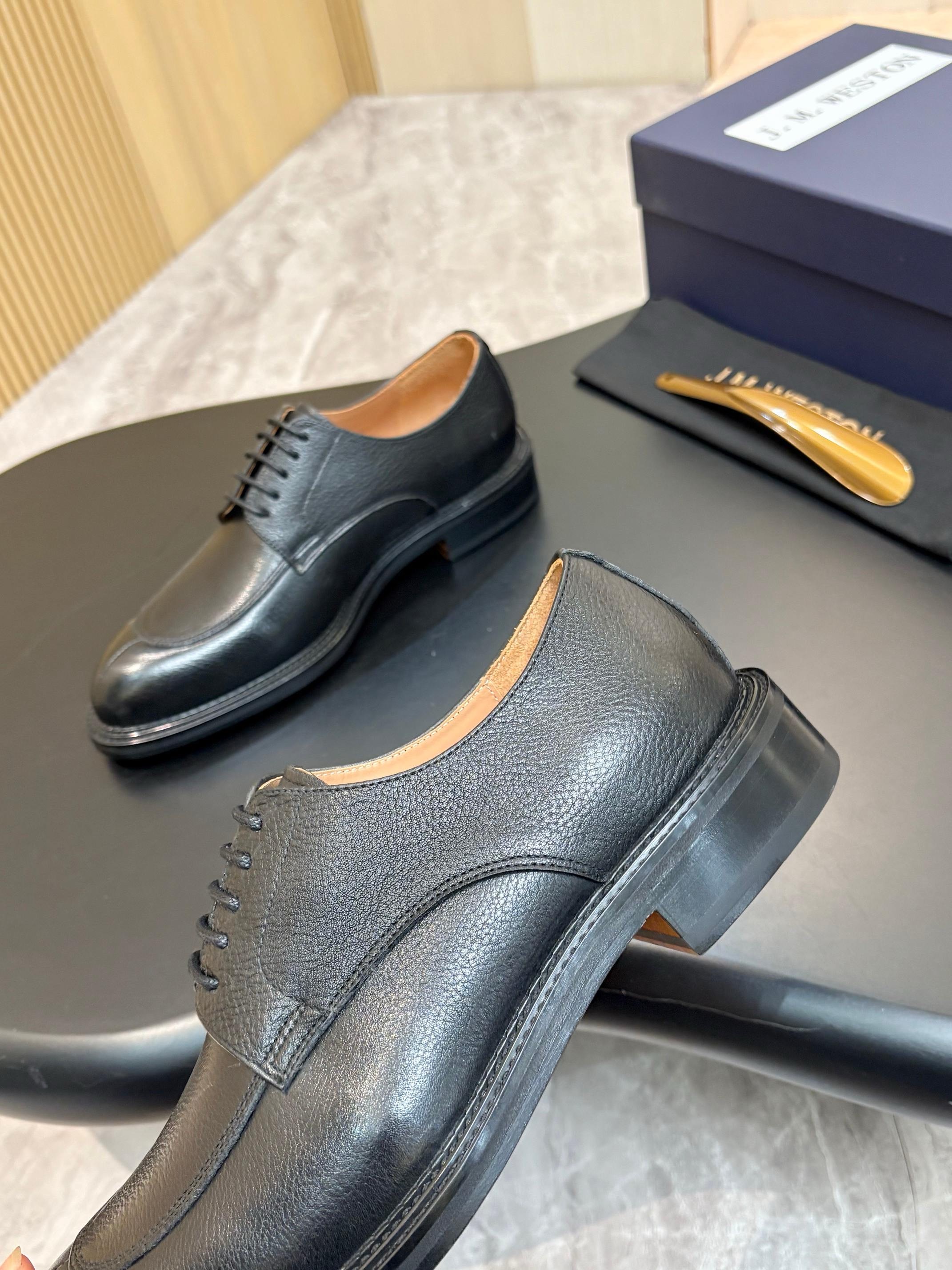 Туфли мужские J.M. Weston Golf чёрного цвета