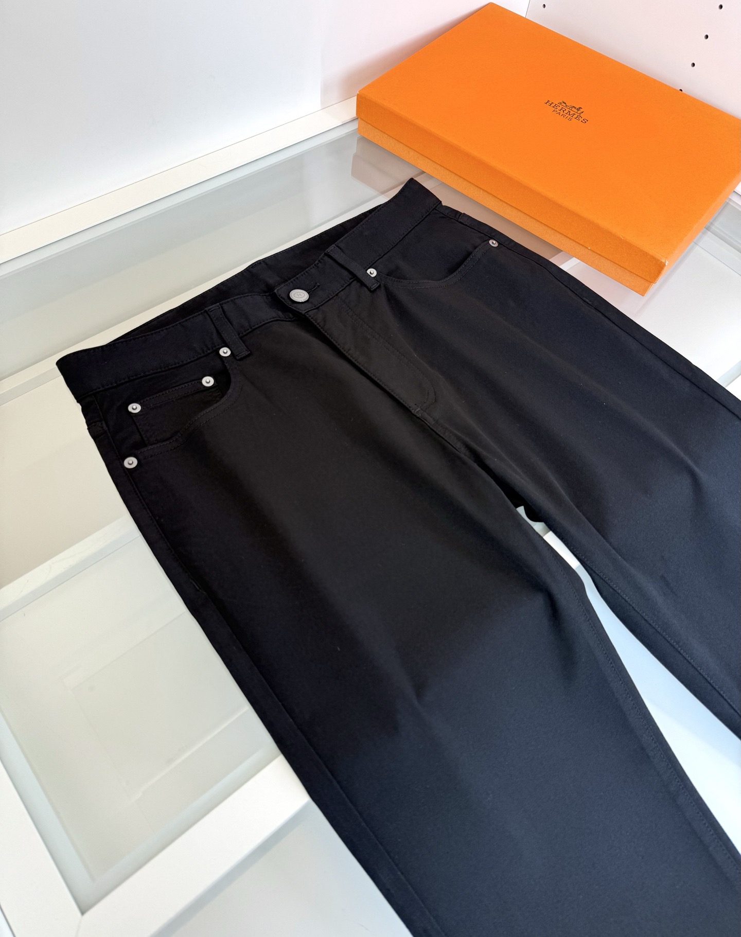 Брюки мужские Hermes Prorsum чёрного цвета