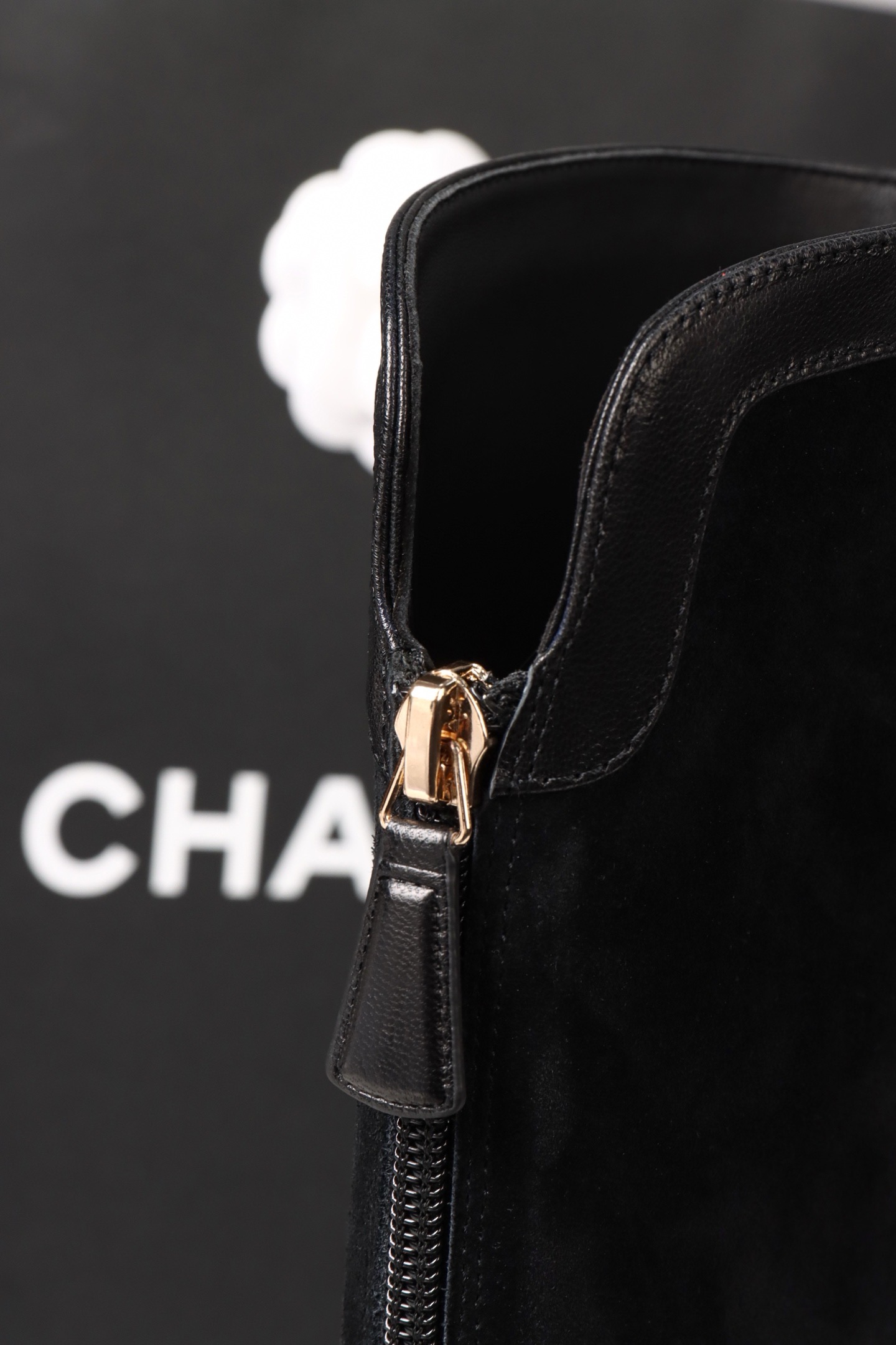 Сапоги женские Chanel Riding Boots чёрного цвета