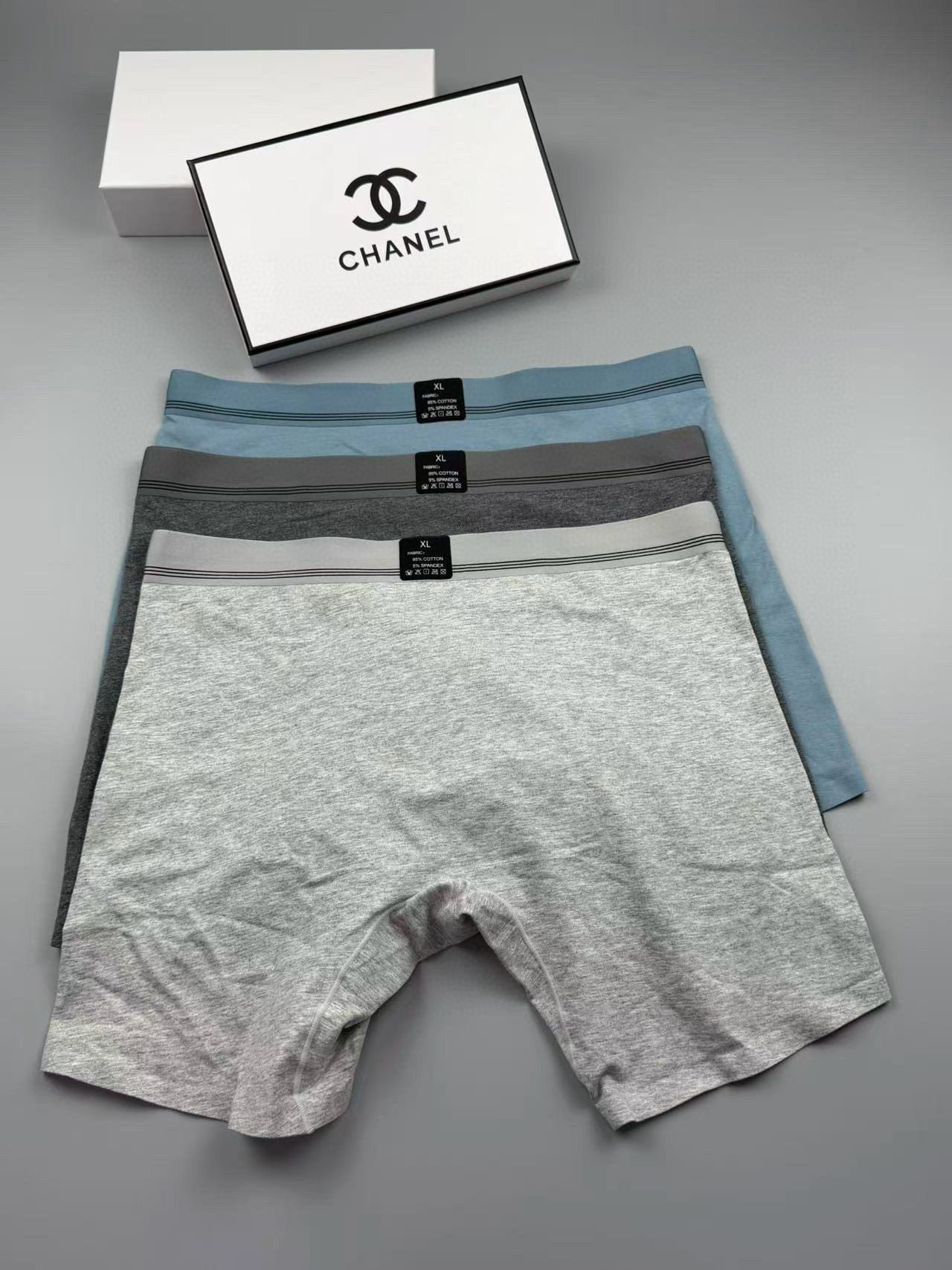 Трусы-боксеры мужские в стиле Chanel ( набор 3 шт.)