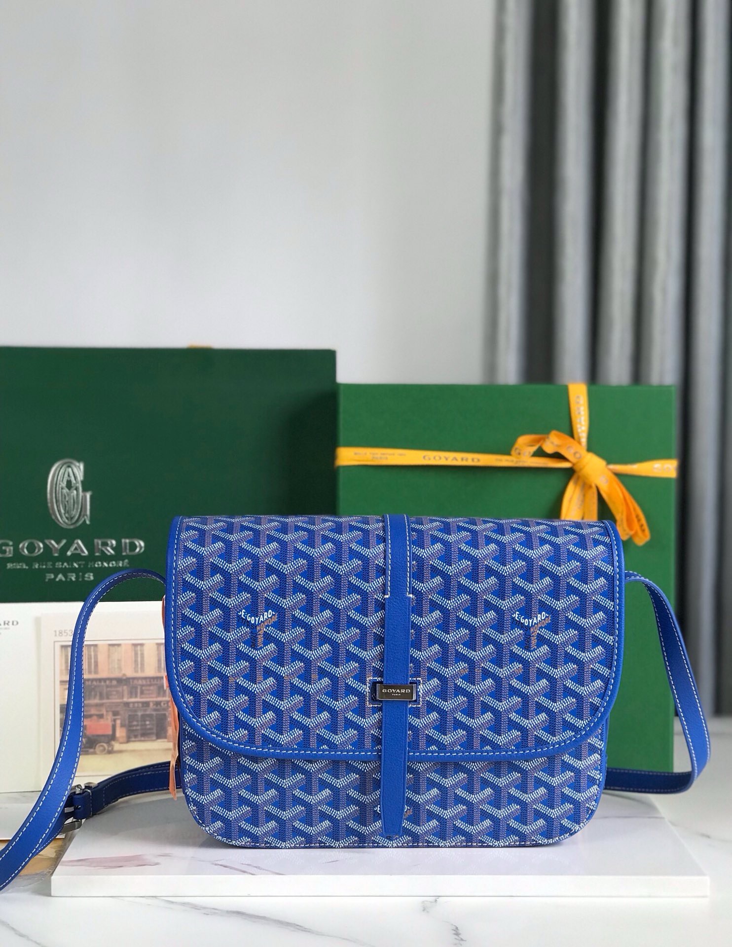 Сумка женская Goyard Belvédère II синего цвета