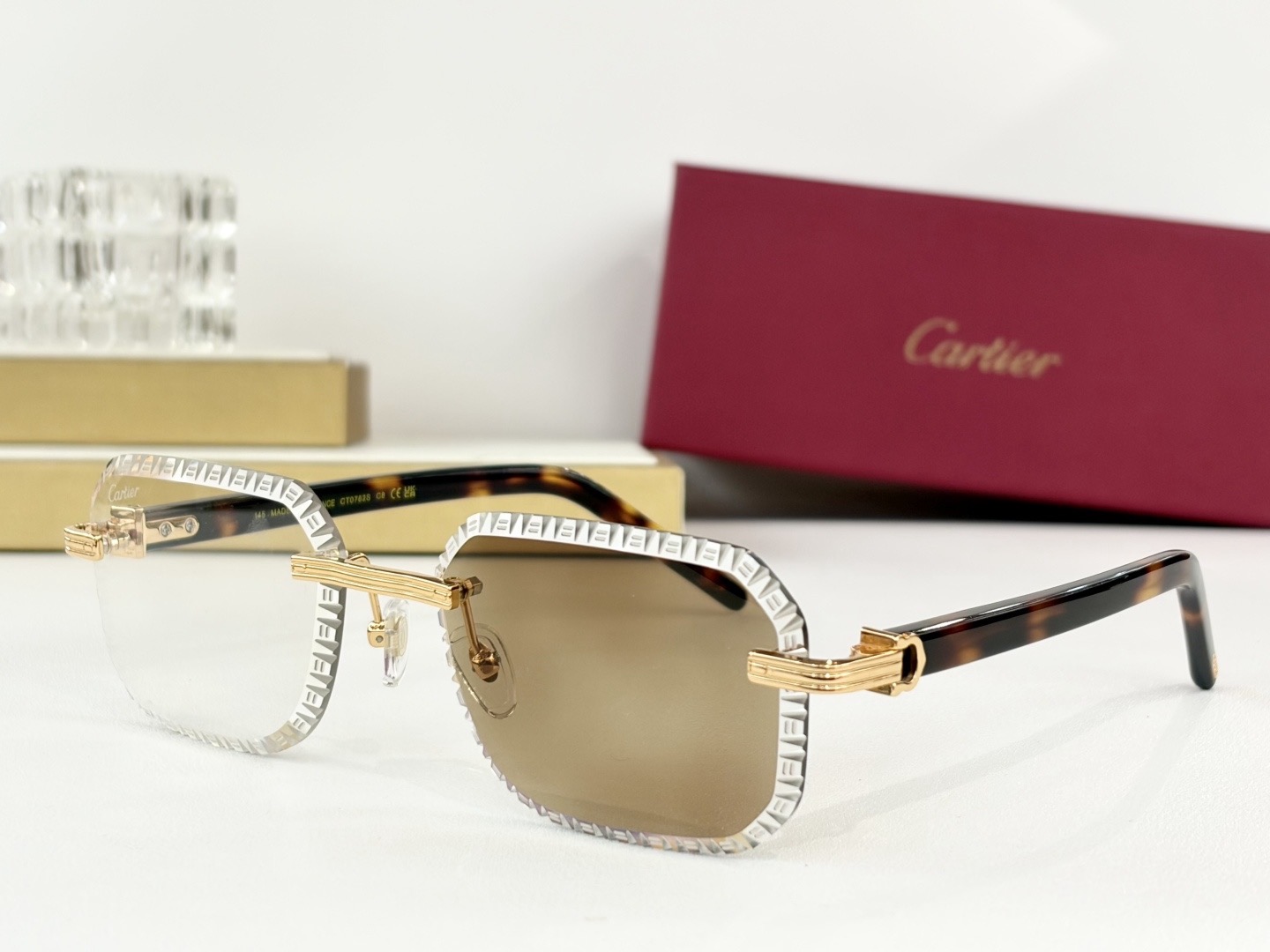 Очки солнцезащитные женские в стиле Cartier CT0782S