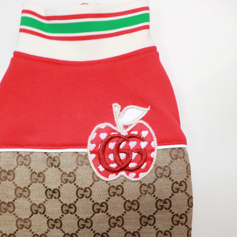 Кофта для собак в стиле Gucci Apple Monogram