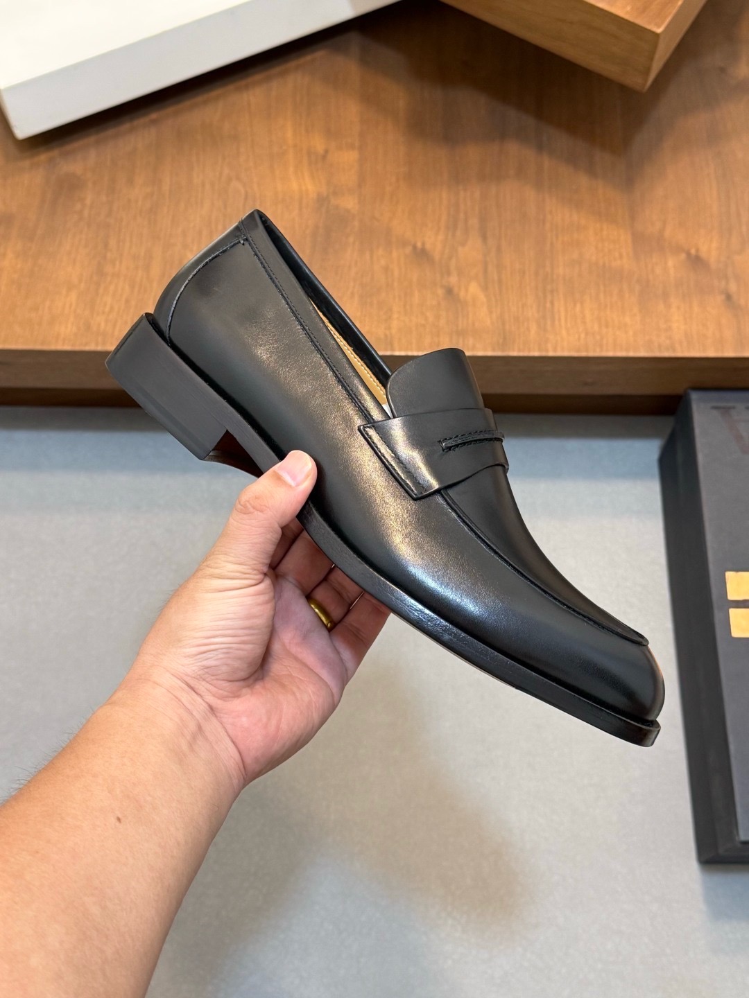 Лоферы мужские Zegna Lace черного цвета
