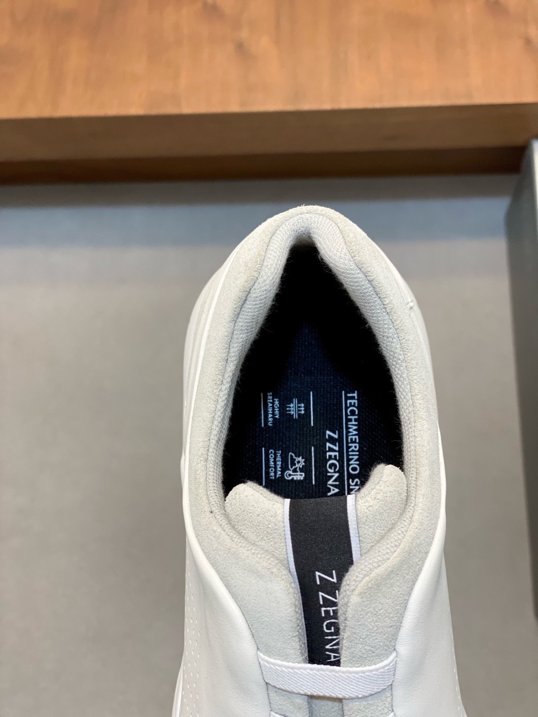 Кроссовки мужские Zegna Triple Stitch белого цвета