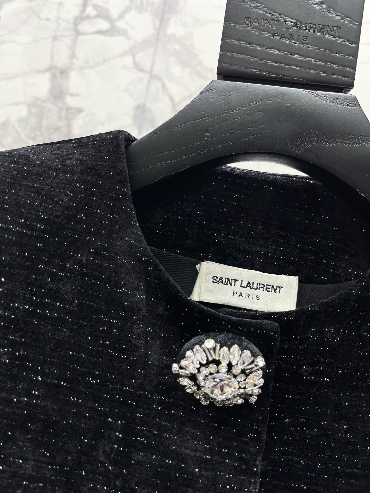 Жакет женский Saint Laurent чёрного цвета