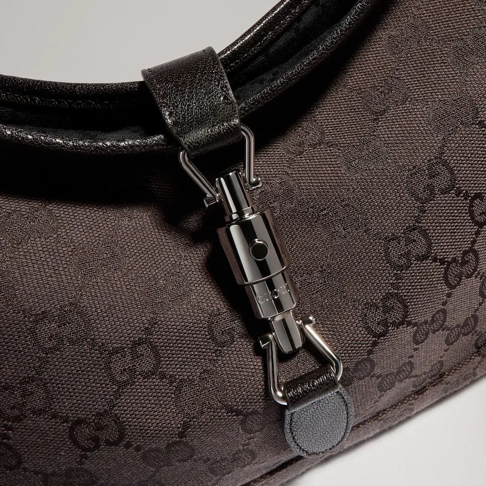 Сумка женская в стиле Gucci Jackie 1961 темно-коричневого цвета