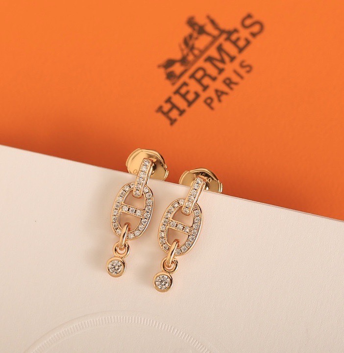 Серьги женские в стиле Hermès Chaine d’Ancre