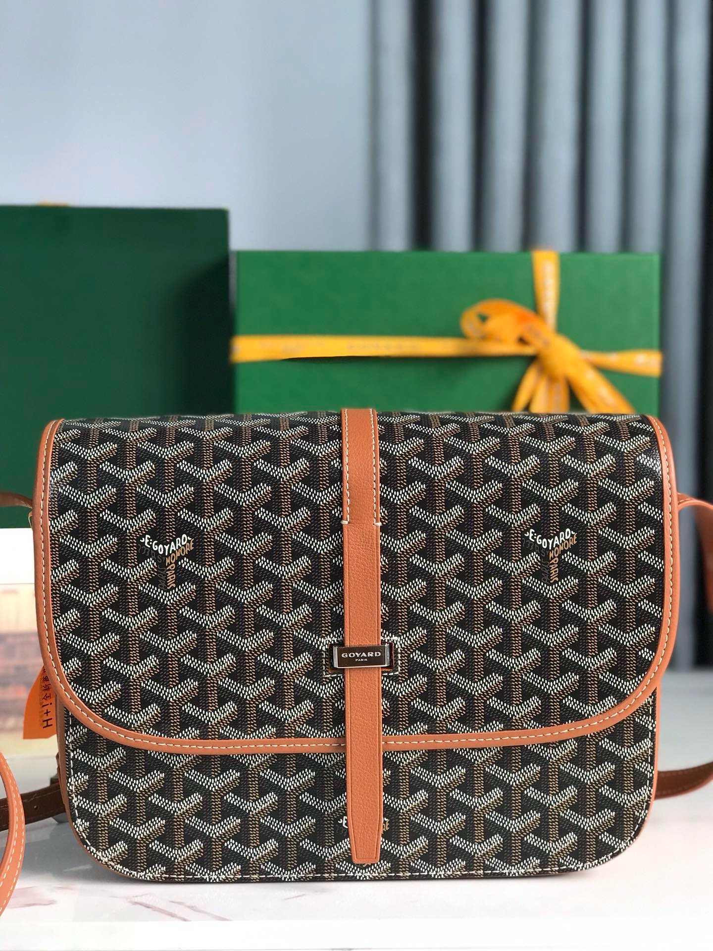 Сумка женская Goyard Belvédère II коричневого цвета