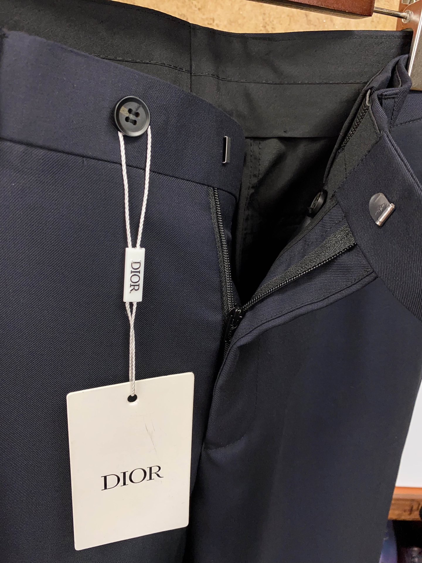 Костюм мужской в стиле Dior темно-синего цвета (пиджак + брюки)