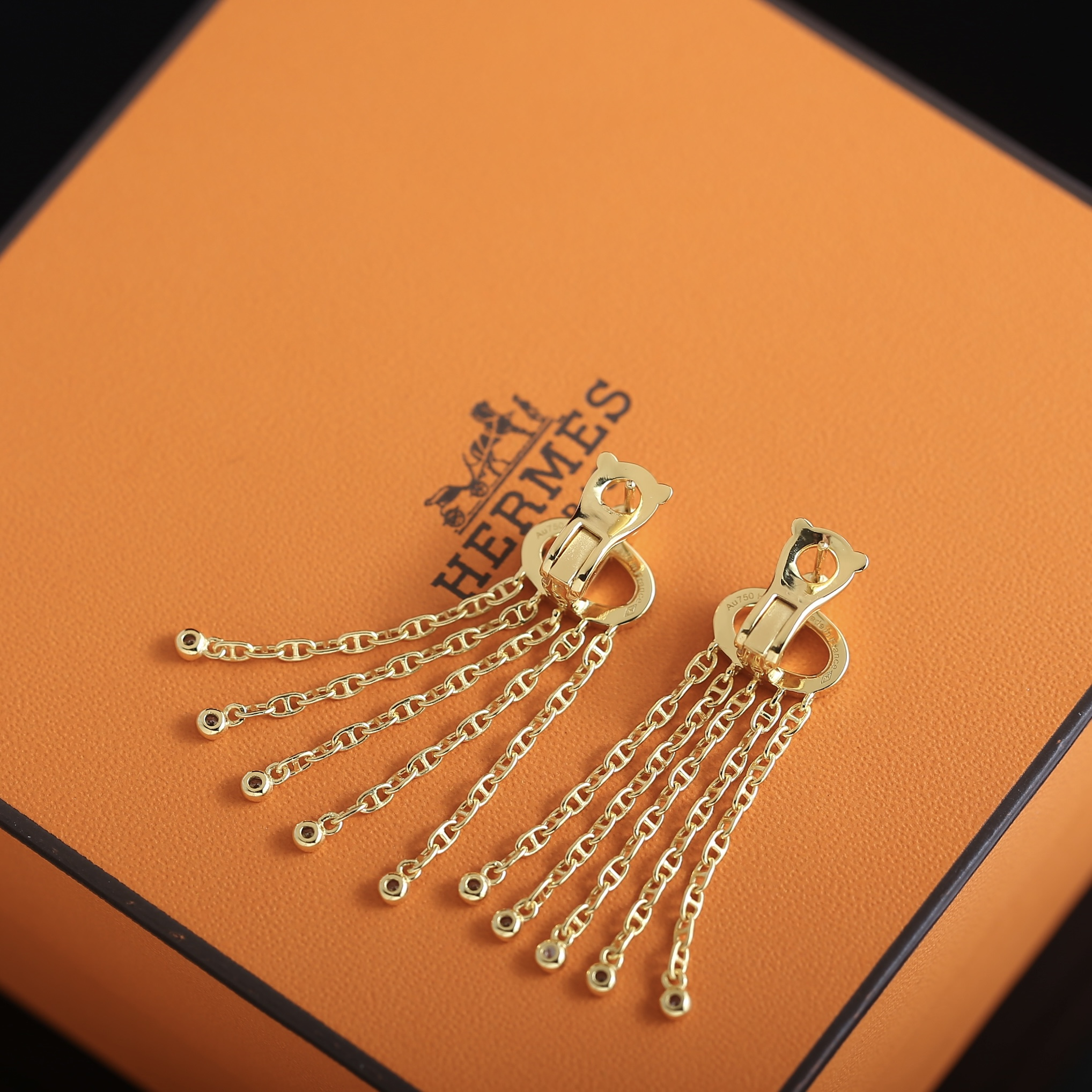 Серьги женские в стиле Hermès Chaine d’Ancre