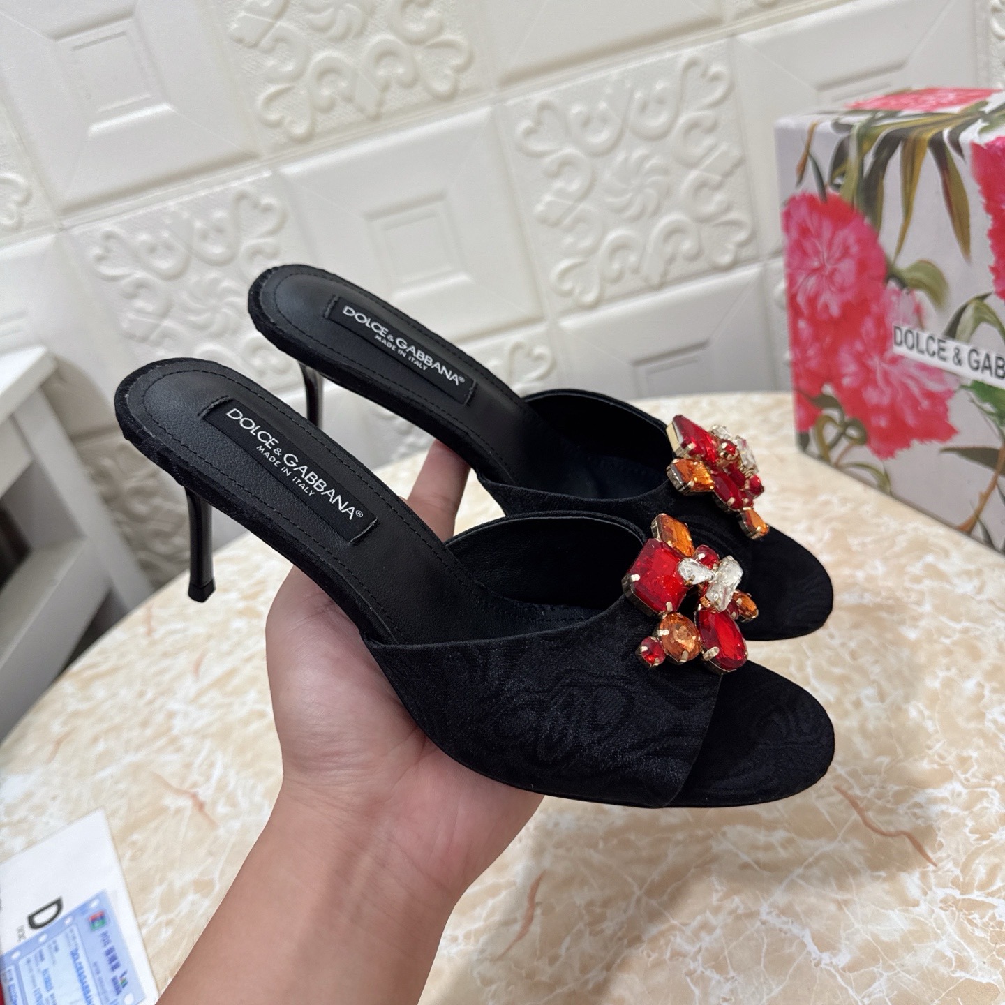 Мюли женские Dolce & Gabbana Keira чёрного цвета
