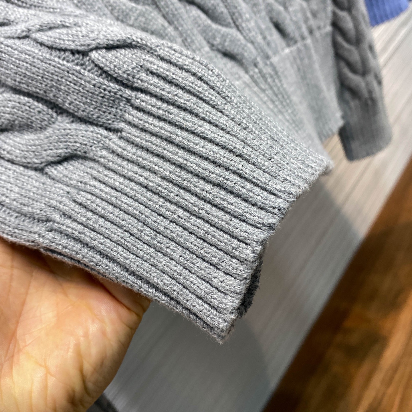 Свитер мужской в стиле Ralph Lauren  с узором «косы» 