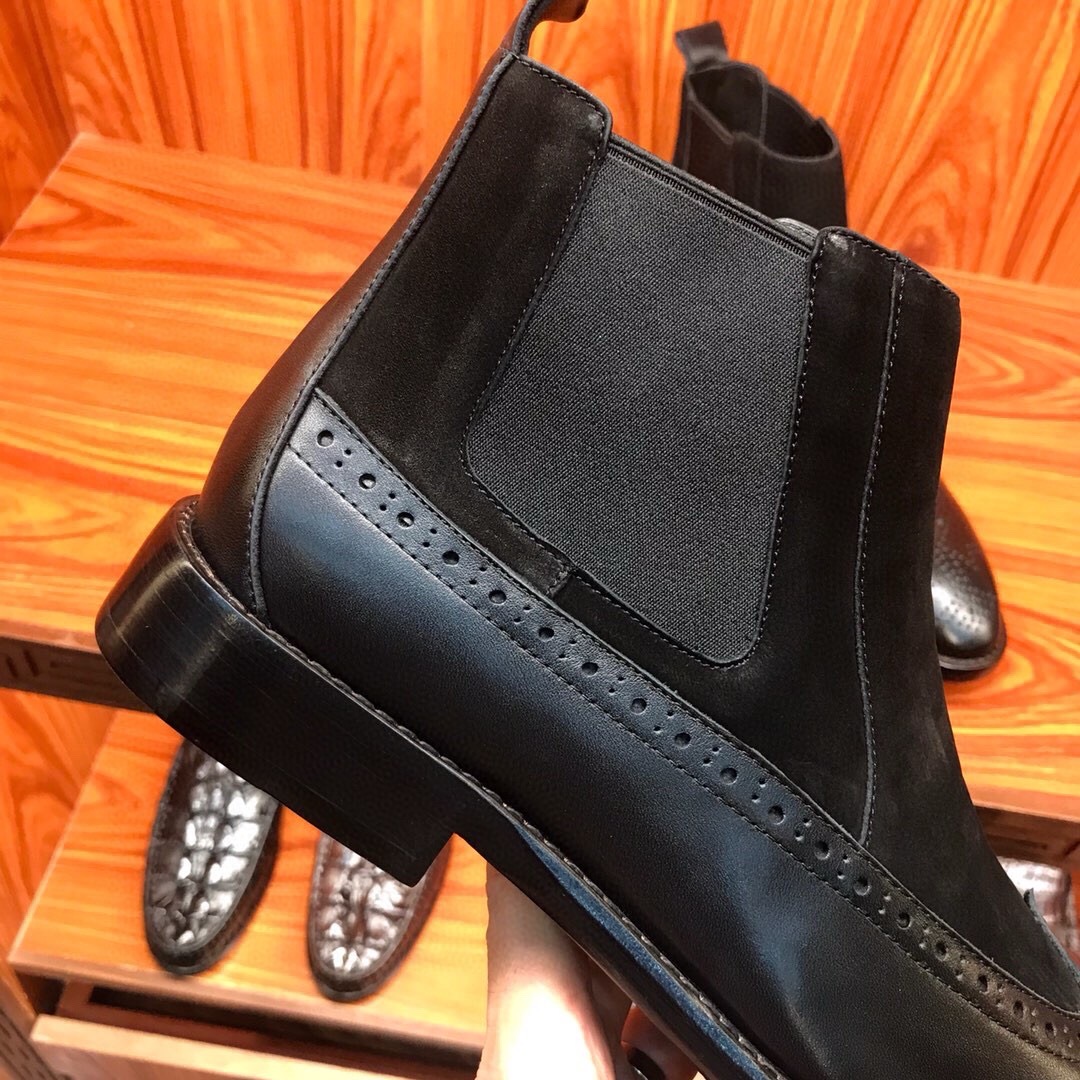 Ботинки челси мужские Louis Vuitton чёрного цвета
