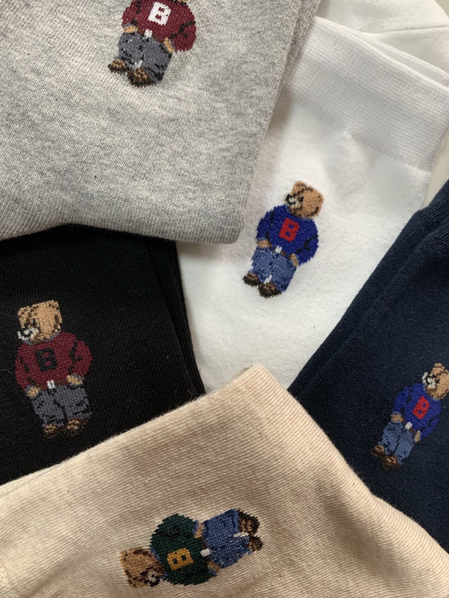 Носки женские в стиле Ralph Lauren (набор 5 пар)