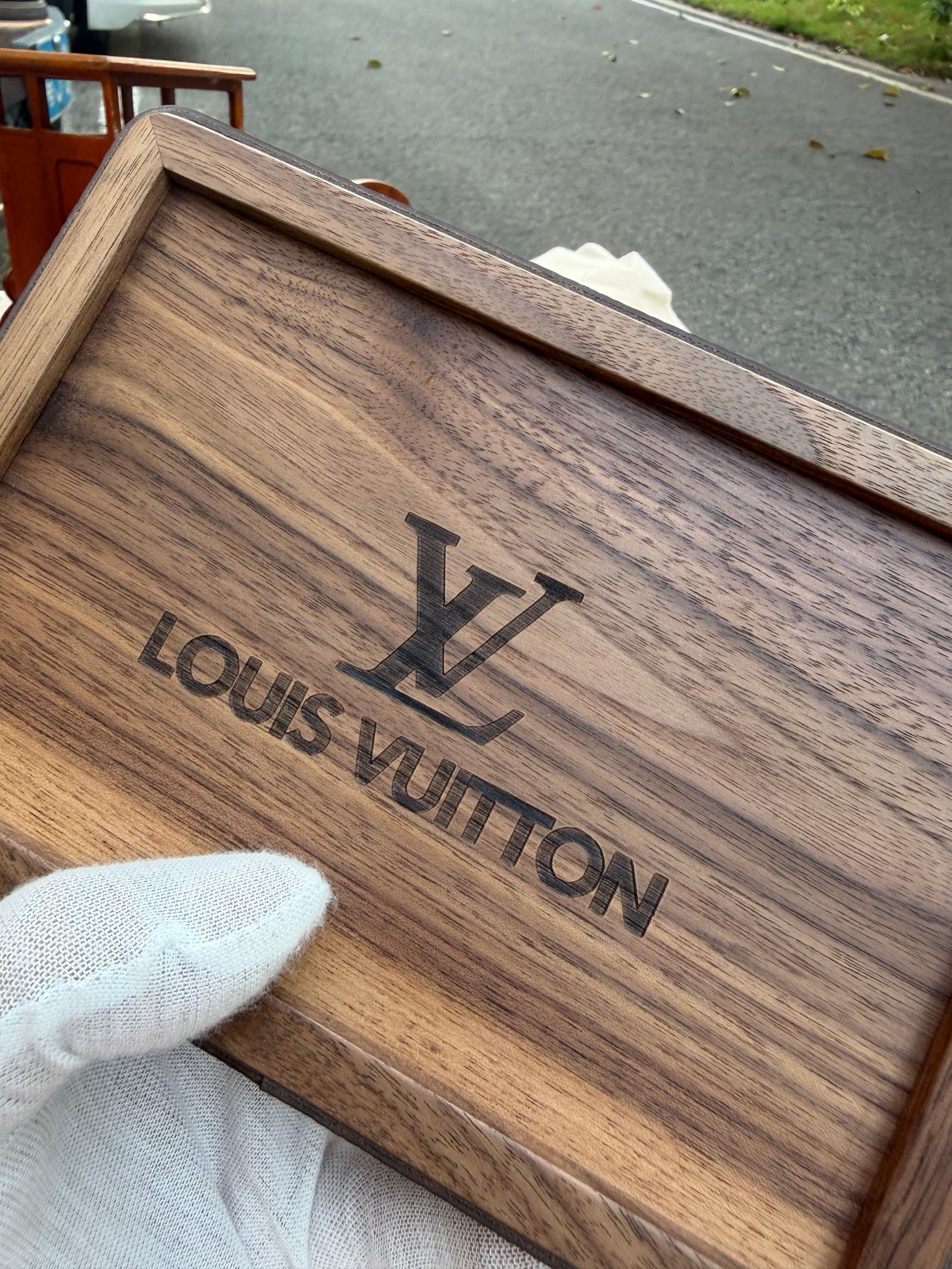 Салфетница Louis Vuitton темно-коричневого цвета