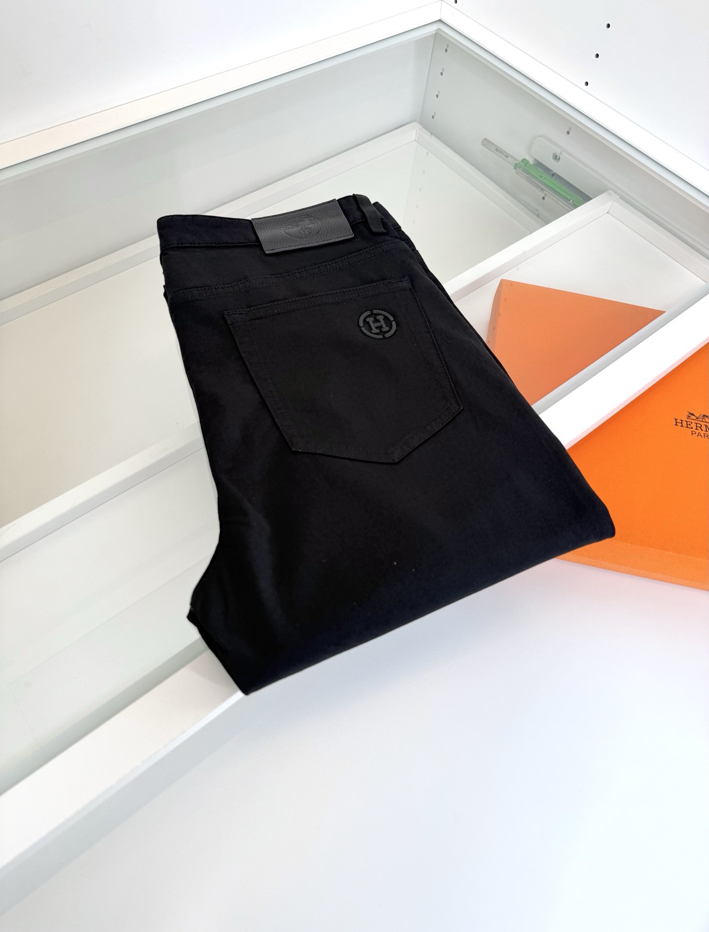Брюки мужские Hermes Prorsum чёрного цвета