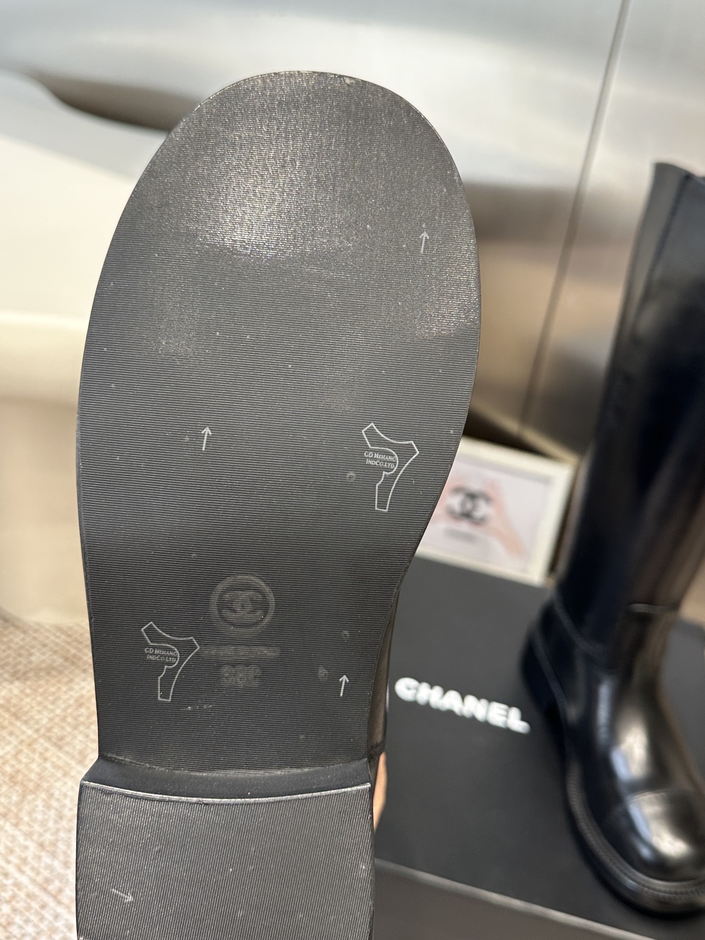 Сапоги женские Chanel Fall Winter High Boots черного цвета