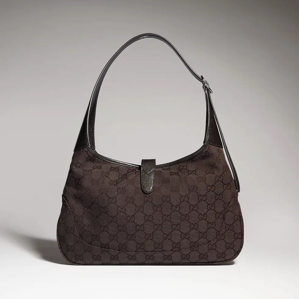 Сумка женская в стиле Gucci Jackie 1961 темно-коричневого цвета