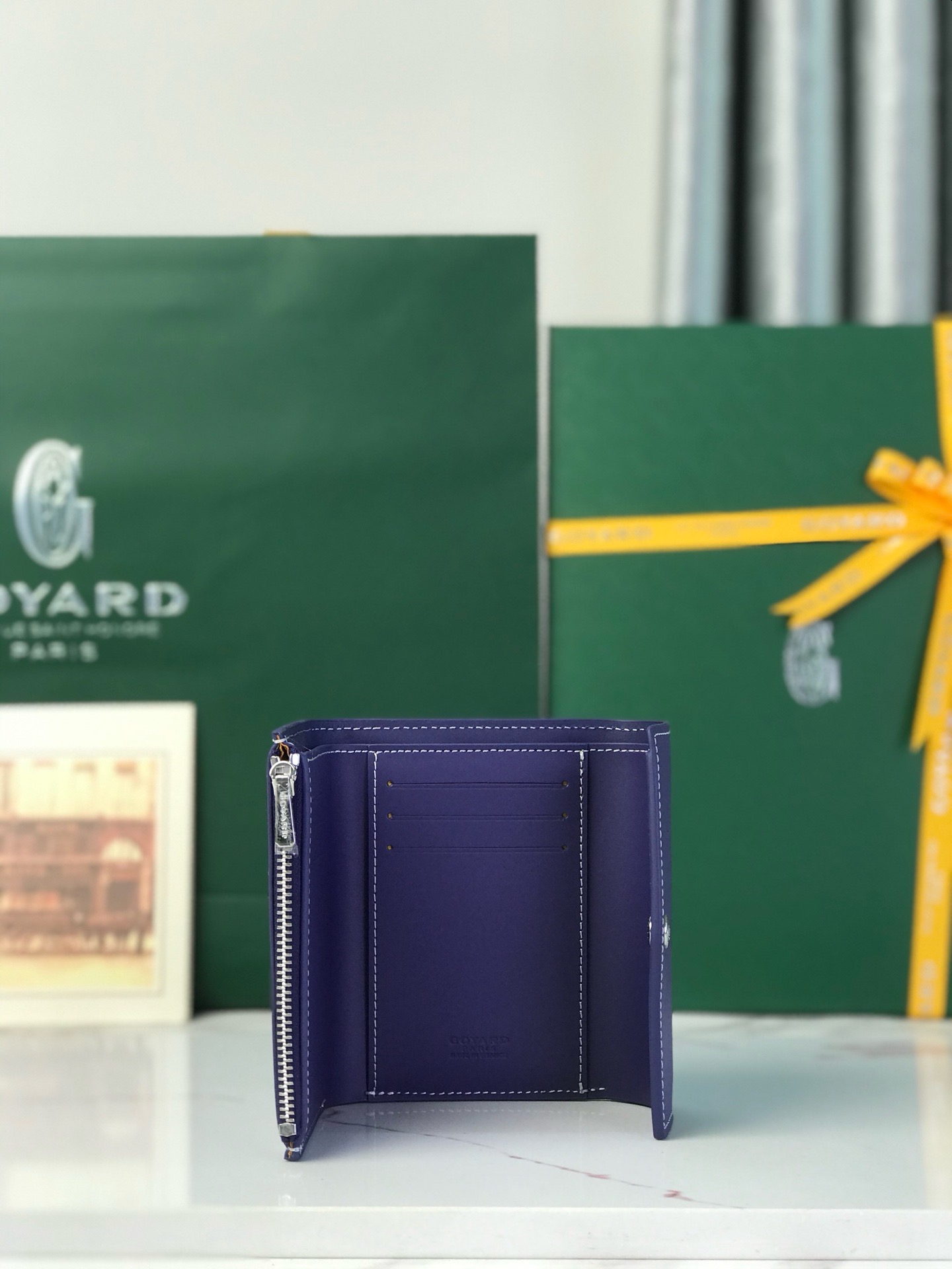 Кошелёк Goyard Saint-Gabriel Multicolour фиолетового цвета