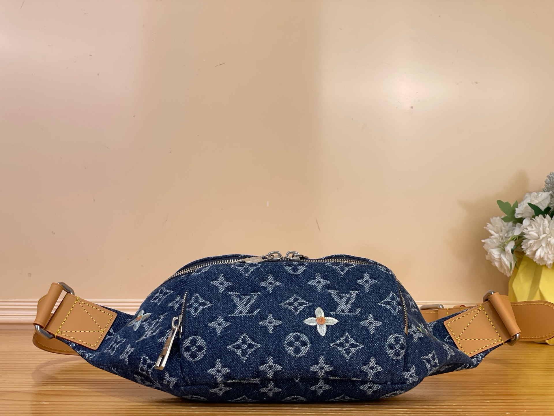 Сумка мужская Louis Vuitton Rush Bumbag синего цвета