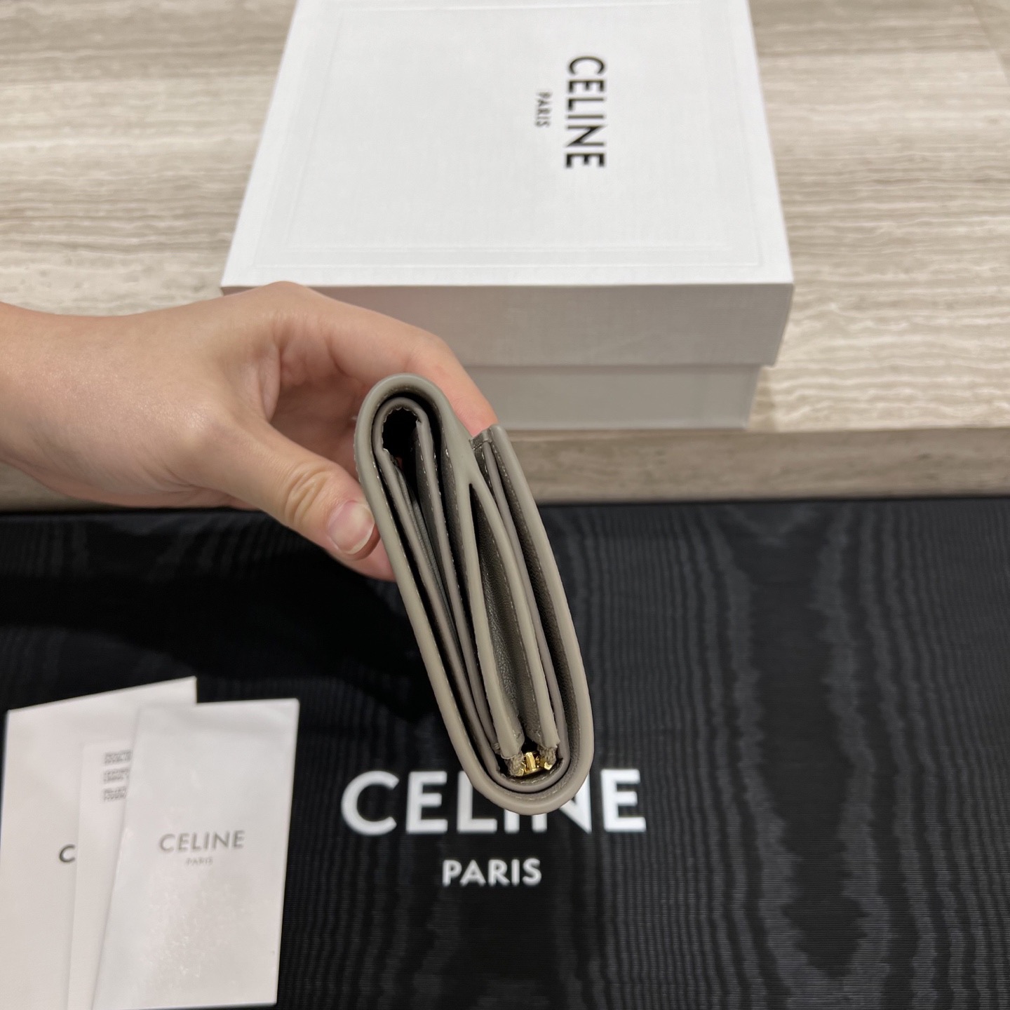 Кошелёк женский в стиле Celine Victoire из натуральной кожи