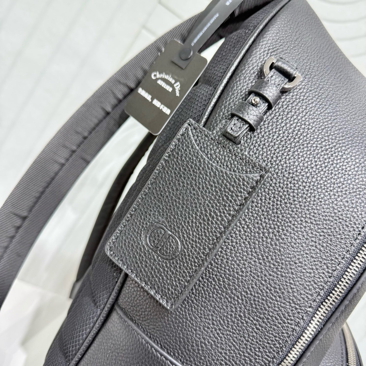 Рюкзак мужской Dior CD Icon чёрного цвета
