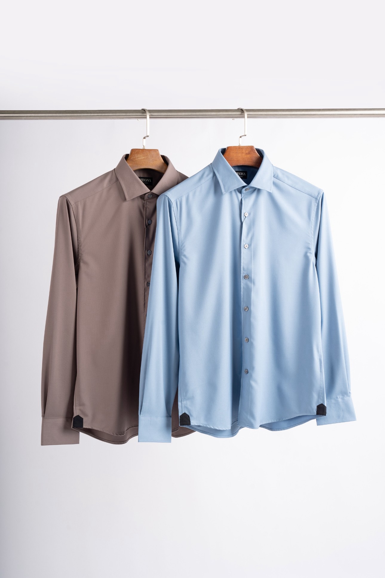Рубашка мужская Ermenegildo Zegna  голубого цвета