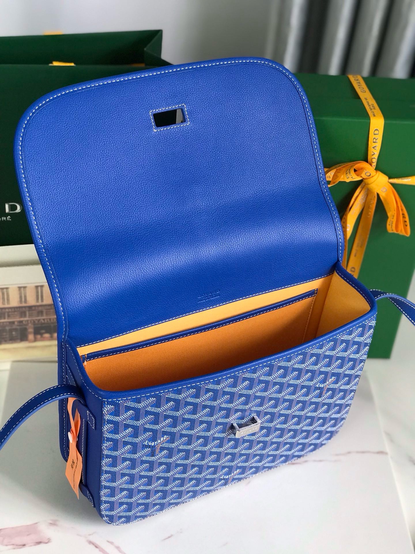 Сумка женская Goyard Belvédère II синего цвета