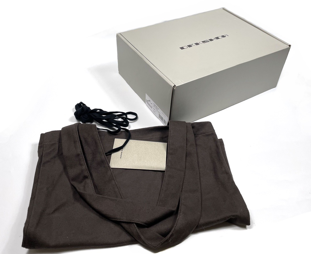 Кроссовки унисекс в стиле Rick Owens DRKSHDW 23SS черного цвета 