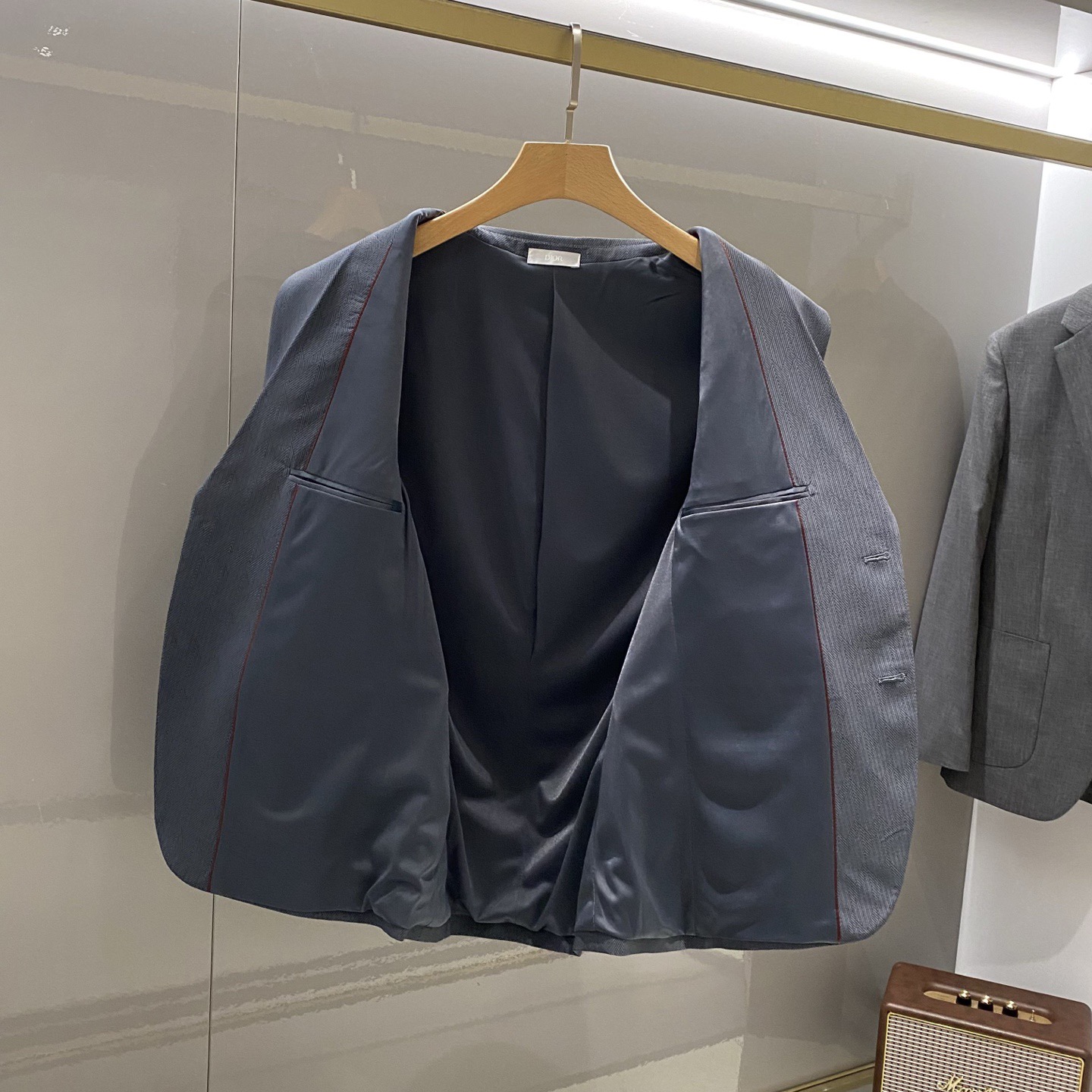 Пиджак мужской Dior серо-голубой (лёгкий, slim fit)