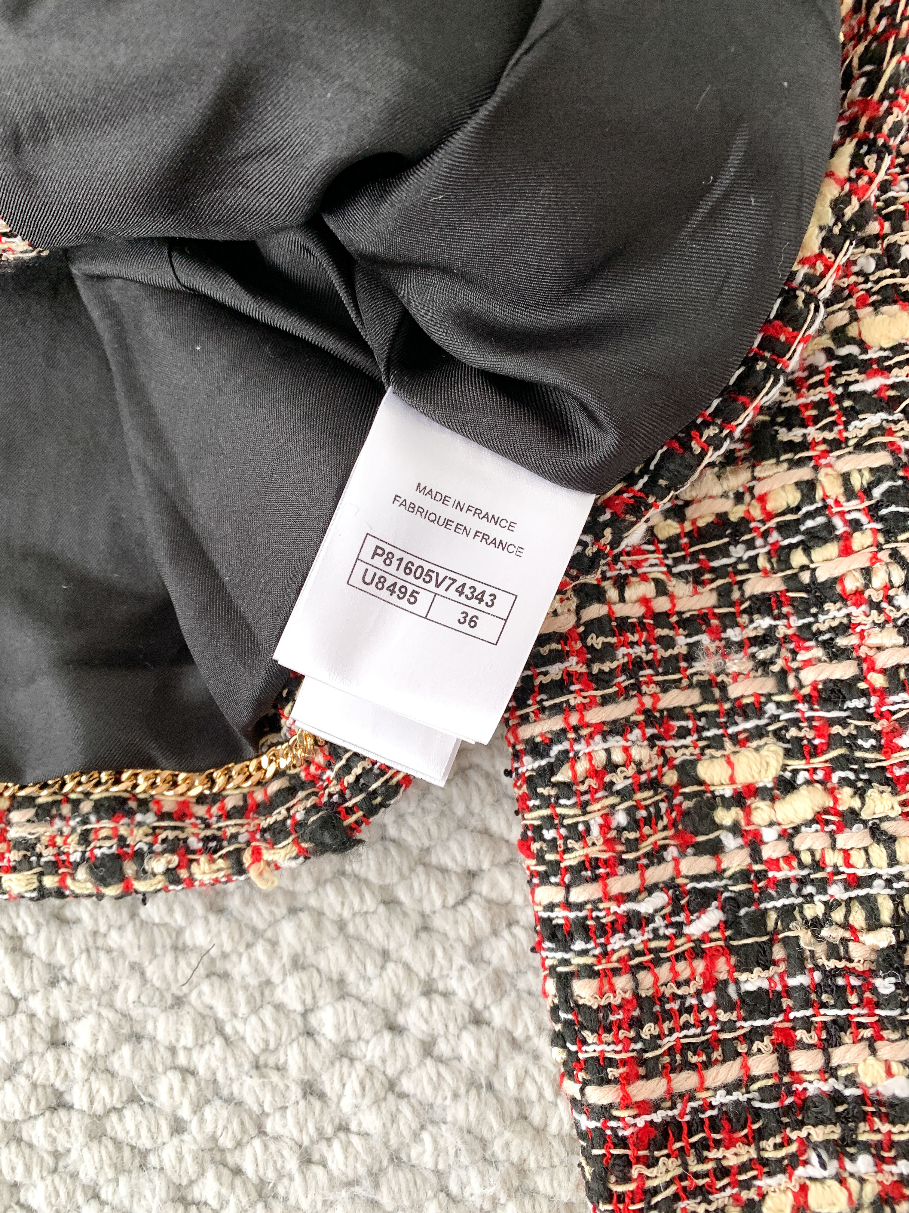 Жакет женский Chanel мультиколор с бахромой